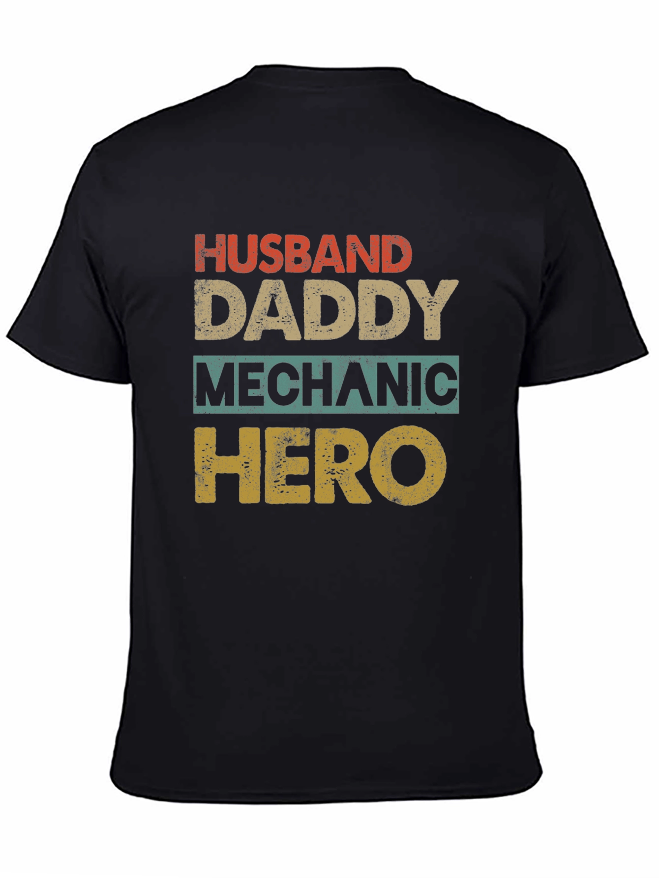 Husband Daddy Mechanic Hero Mens T-Shirt