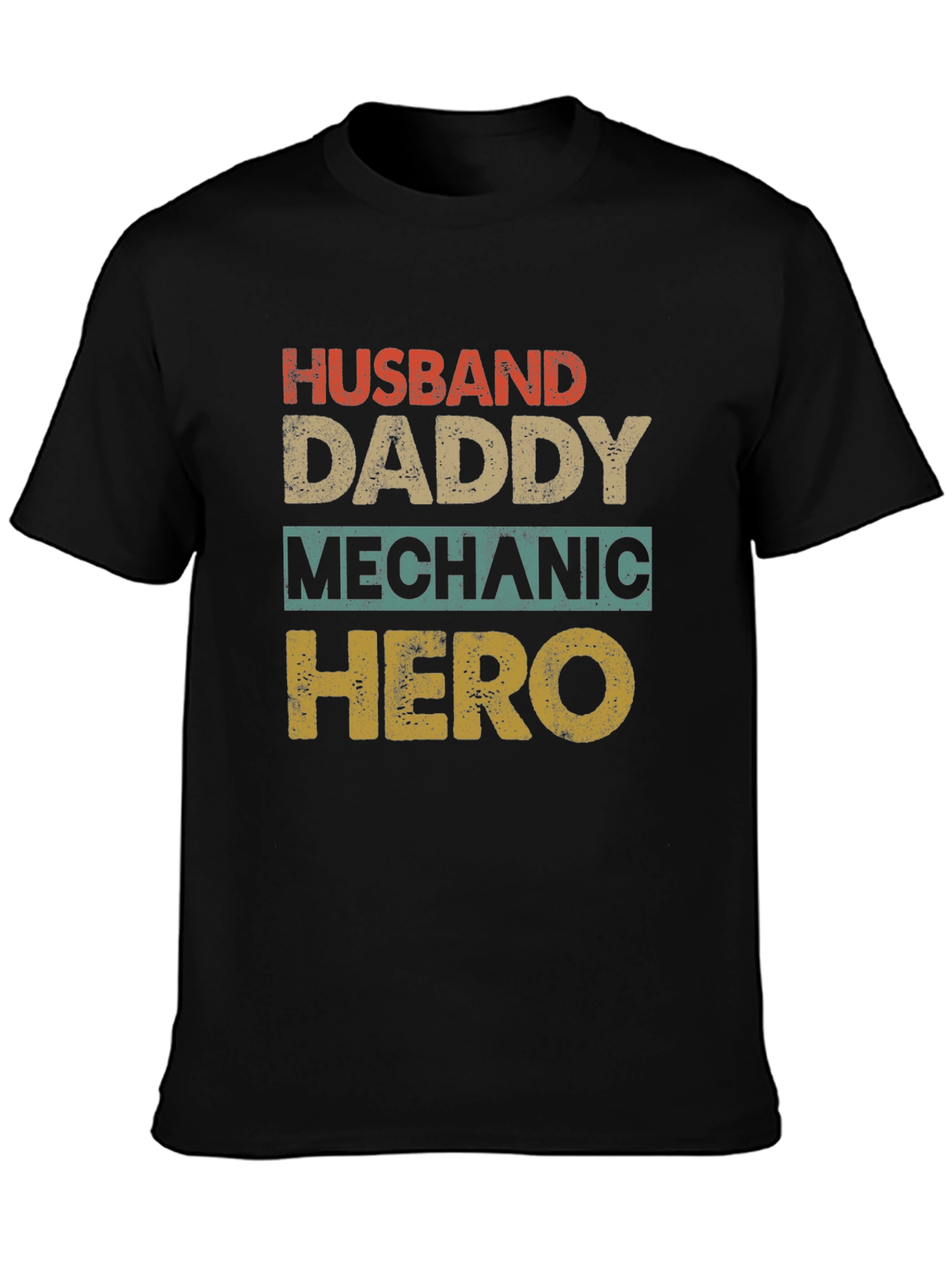 Husband Daddy Mechanic Hero Mens T-Shirt