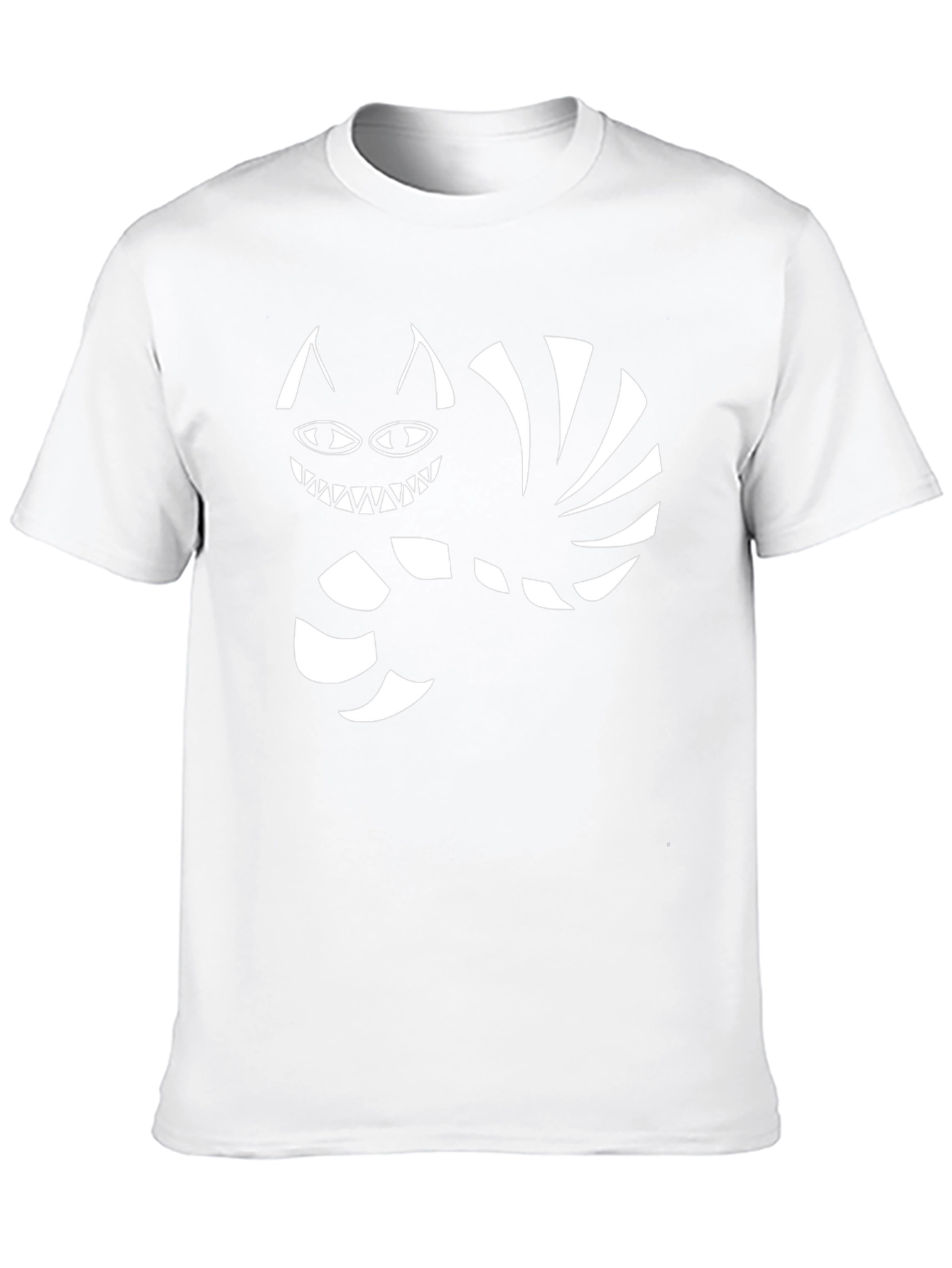 Cheshire Cat T-Shirt - Black Cotton Graphic Tee