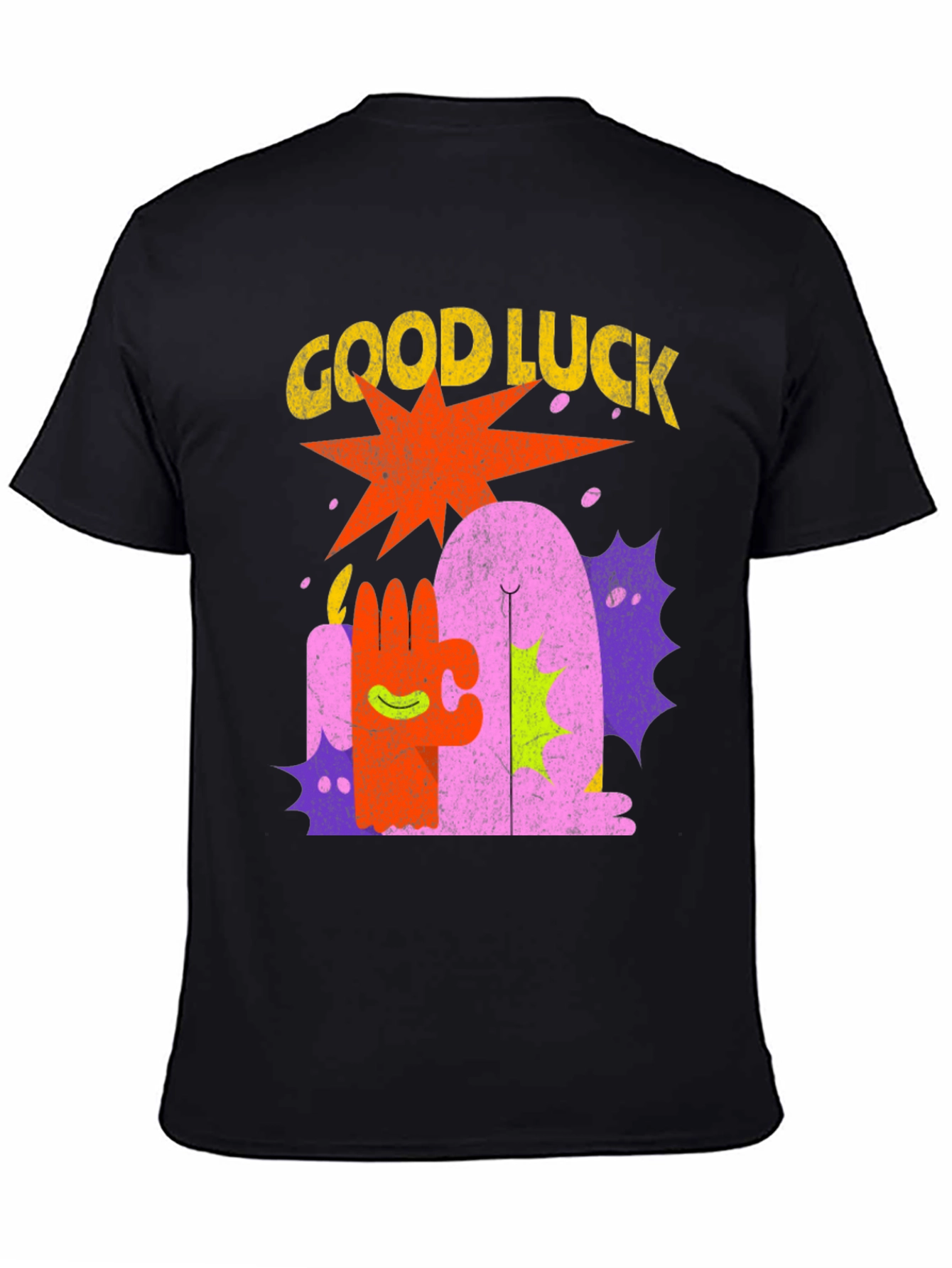 Good Luck Graphic Tee - Mens Black T-Shirt