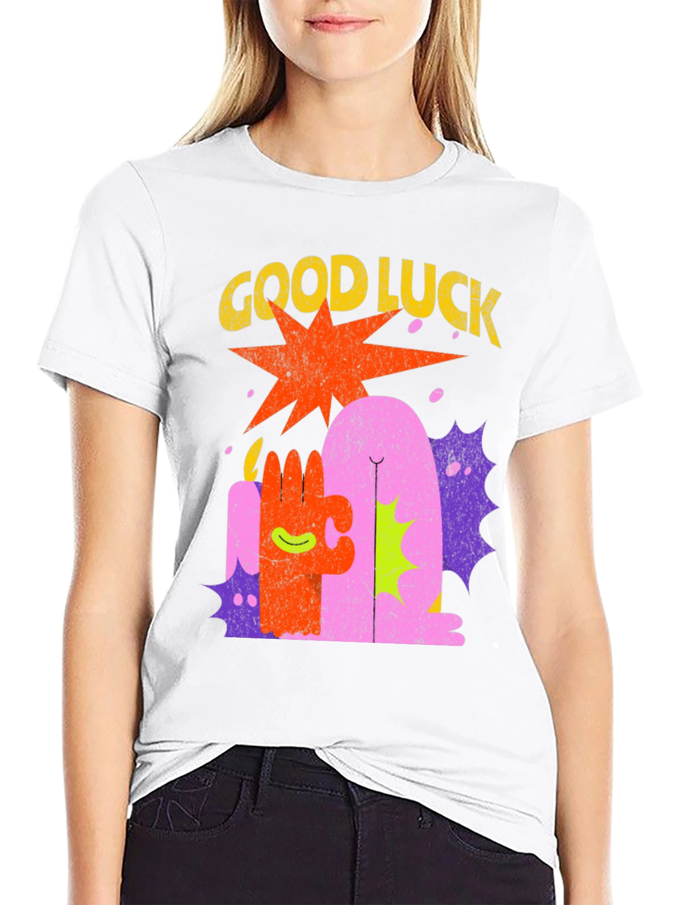 Good Luck Graphic Tee - Mens Black T-Shirt