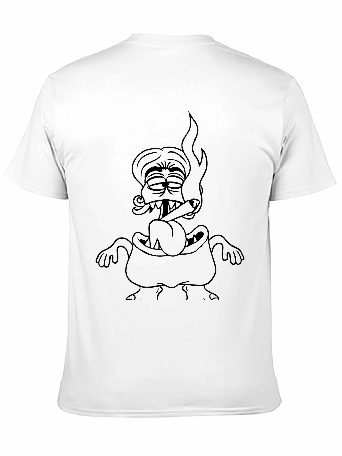 Cartoon Graphic T-Shirt - Black