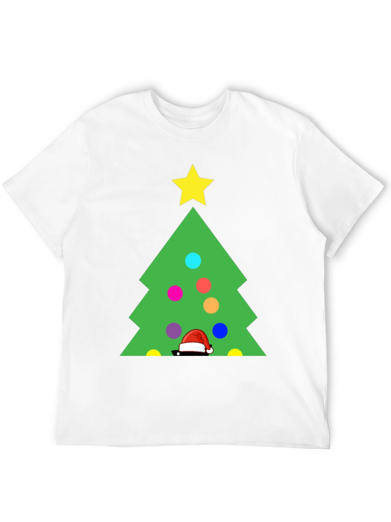 Festive Christmas Tree Graphic T-Shirt