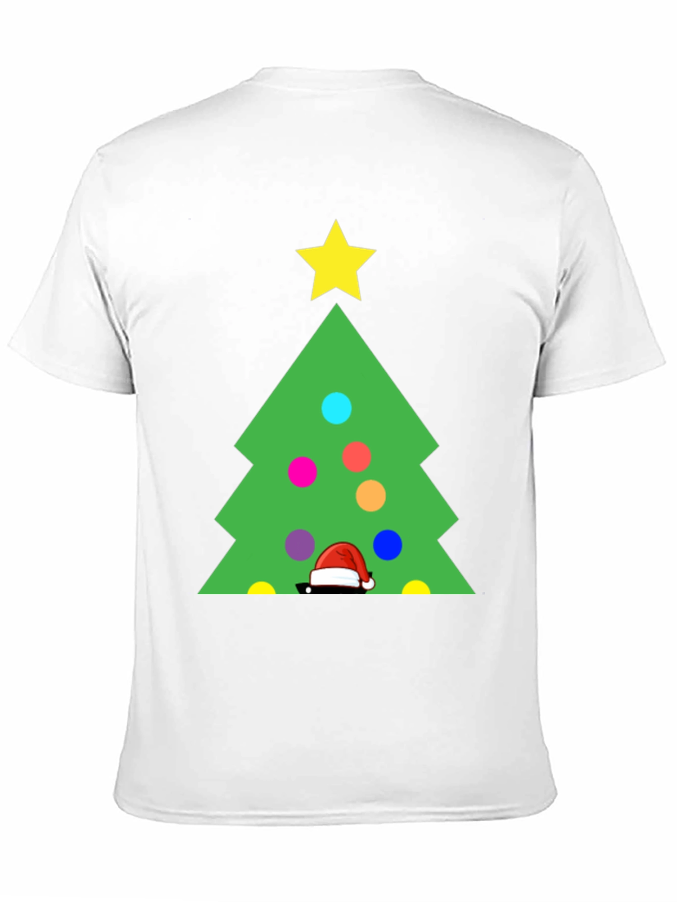 Festive Christmas Tree Graphic T-Shirt