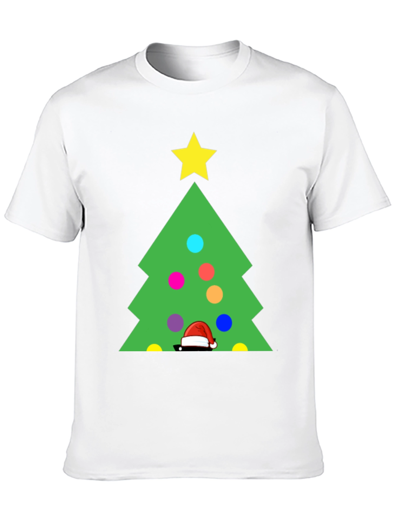 Festive Christmas Tree Graphic T-Shirt