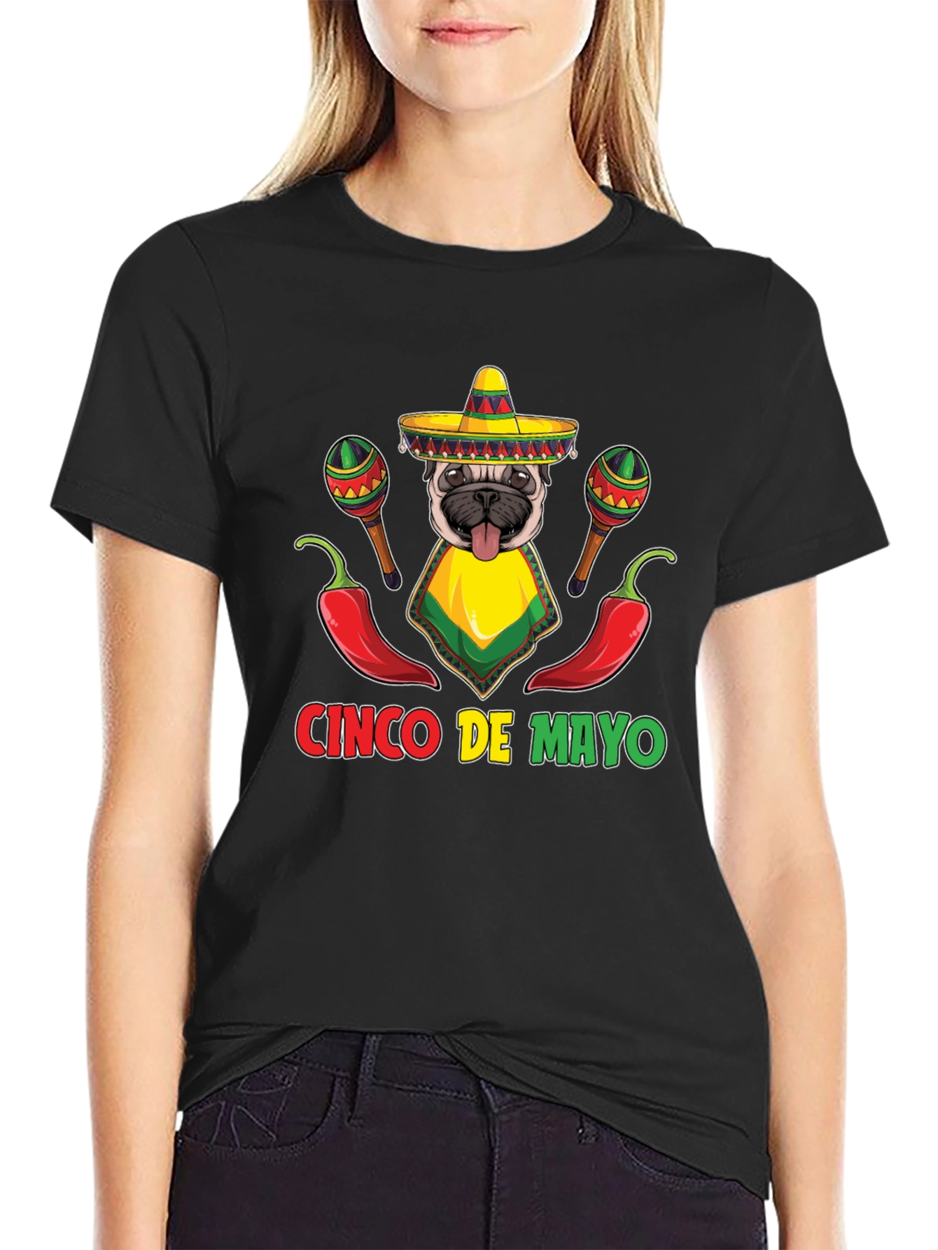 Cinco de Mayo Pug T-Shirt