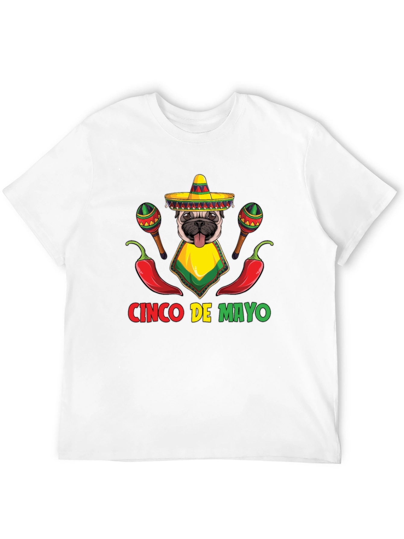 Cinco de Mayo Pug T-Shirt