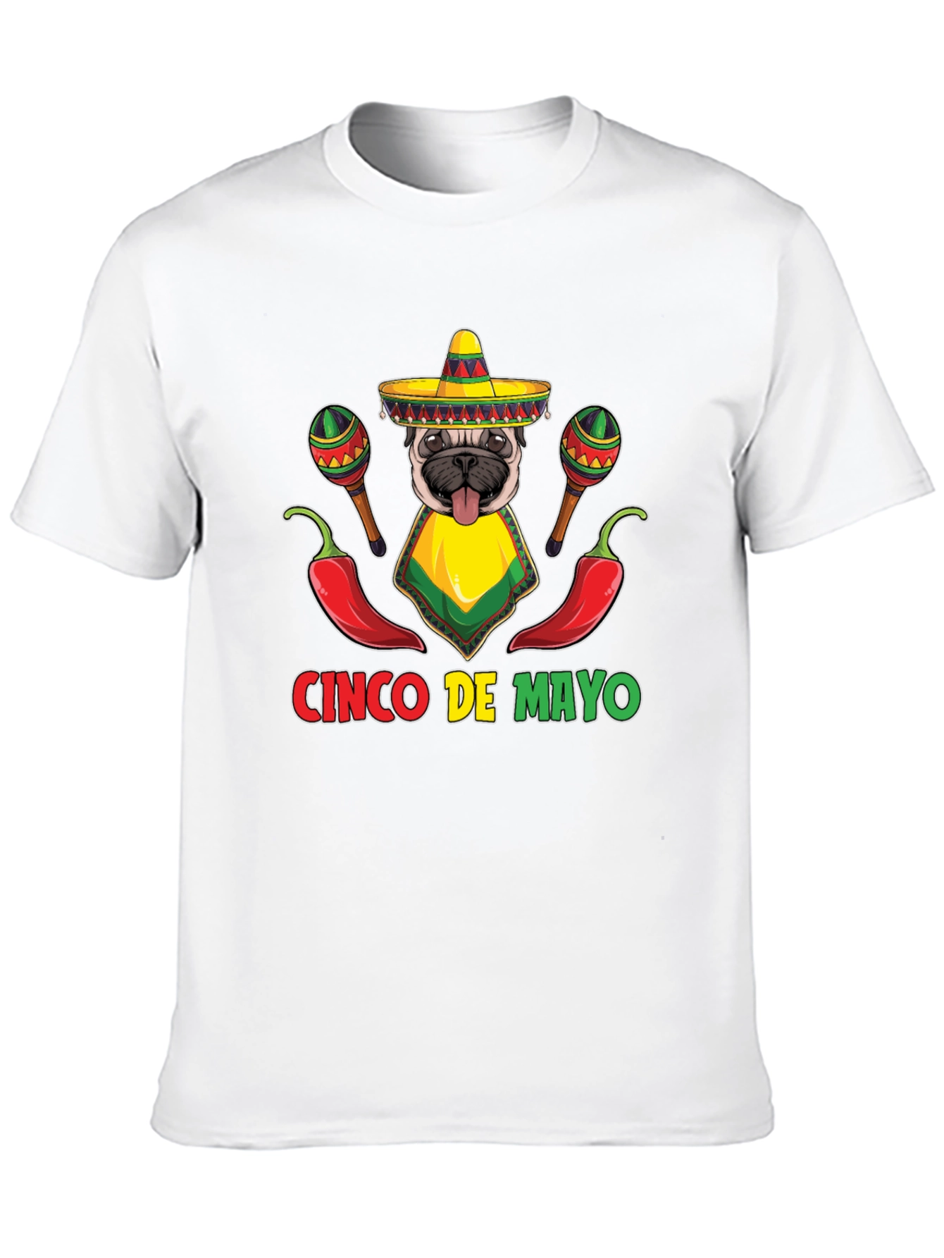 Cinco de Mayo Pug T-Shirt