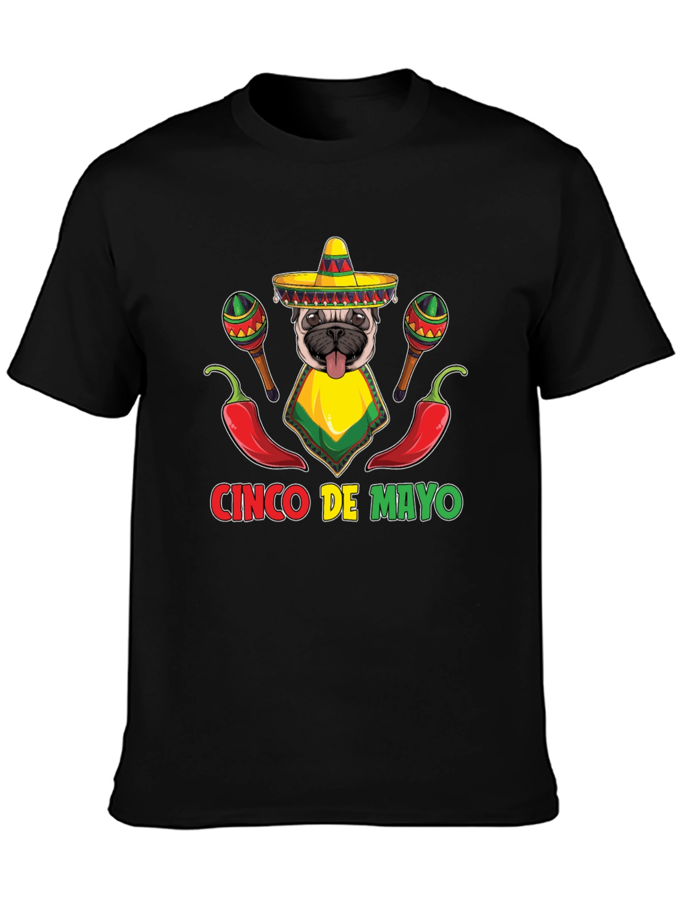Cinco de Mayo Pug T-Shirt