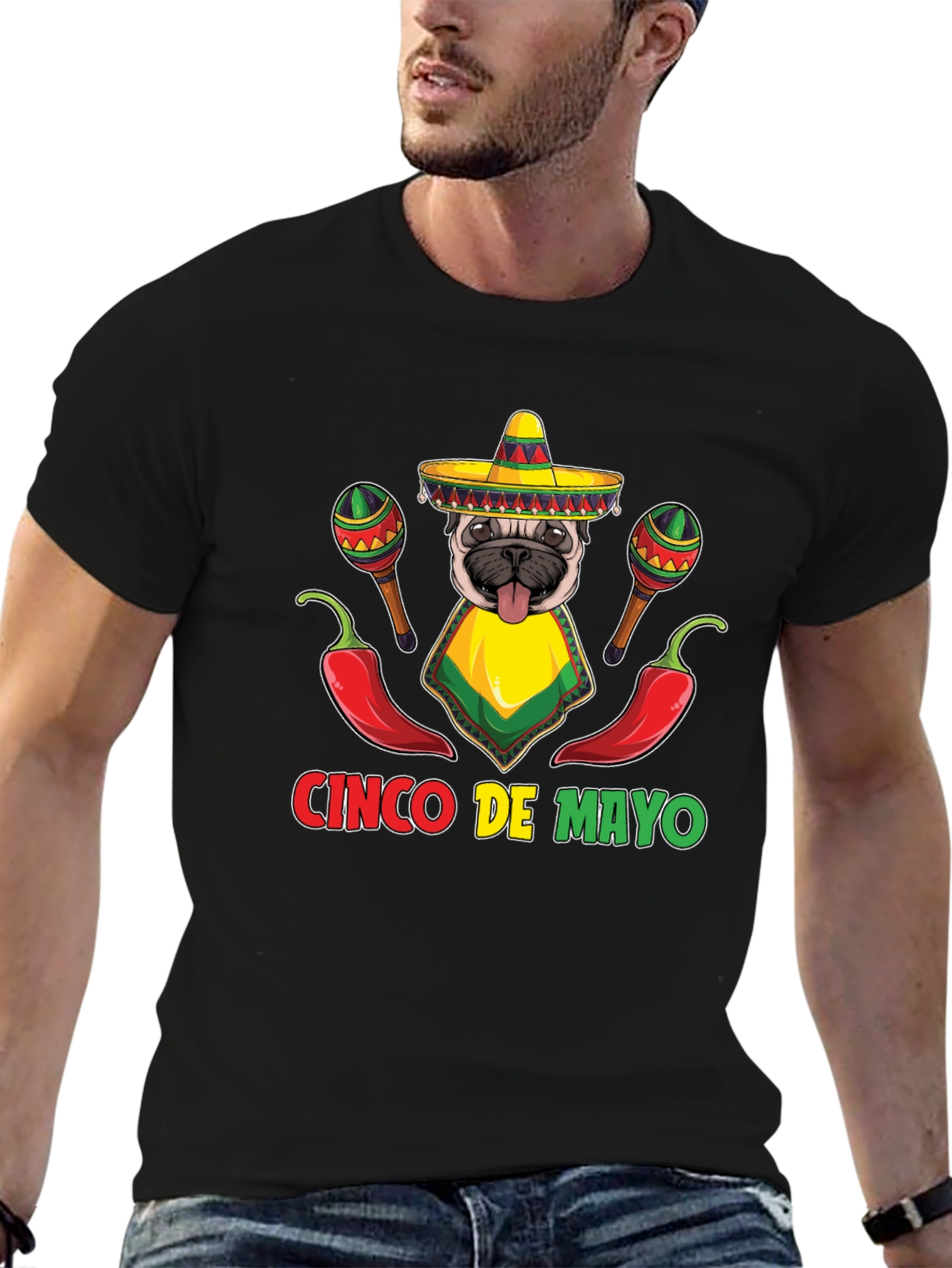 Cinco de Mayo Pug T-Shirt