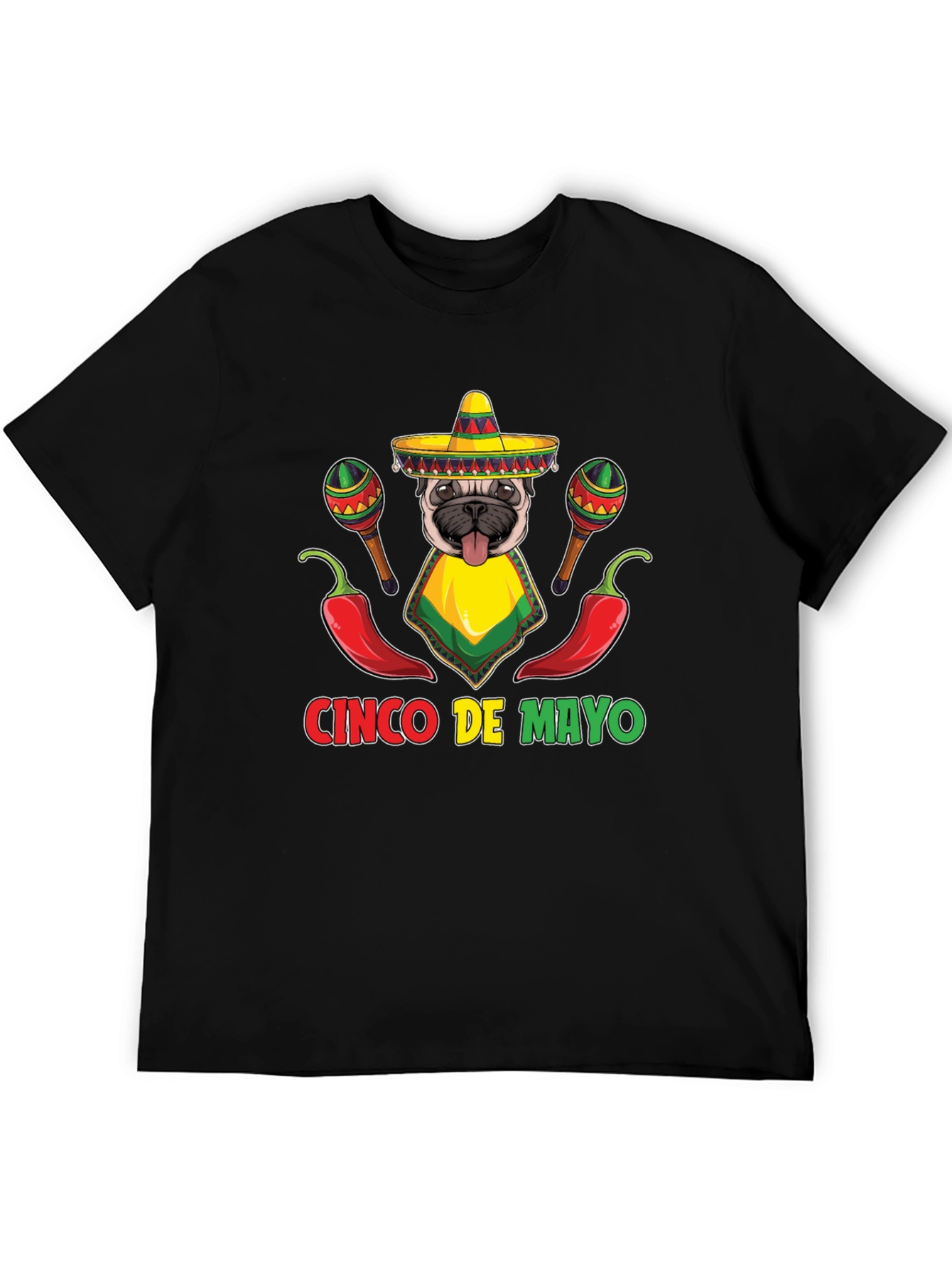 Cinco de Mayo Pug T-Shirt