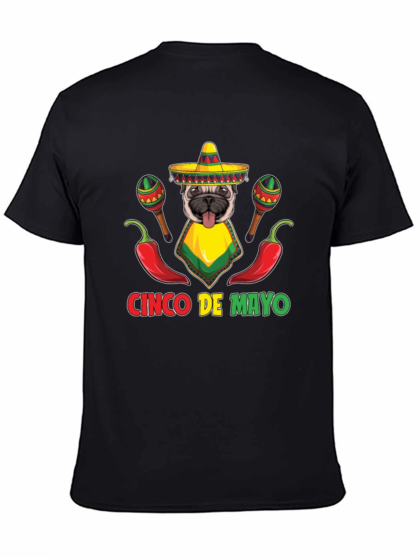 Cinco de Mayo Pug T-Shirt