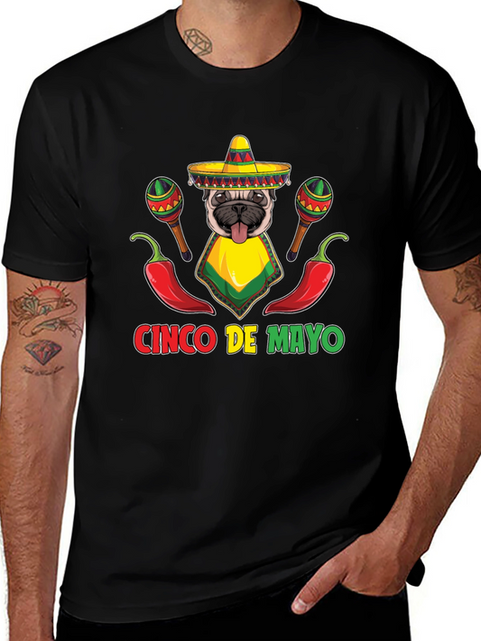 Cinco de Mayo Pug T-Shirt