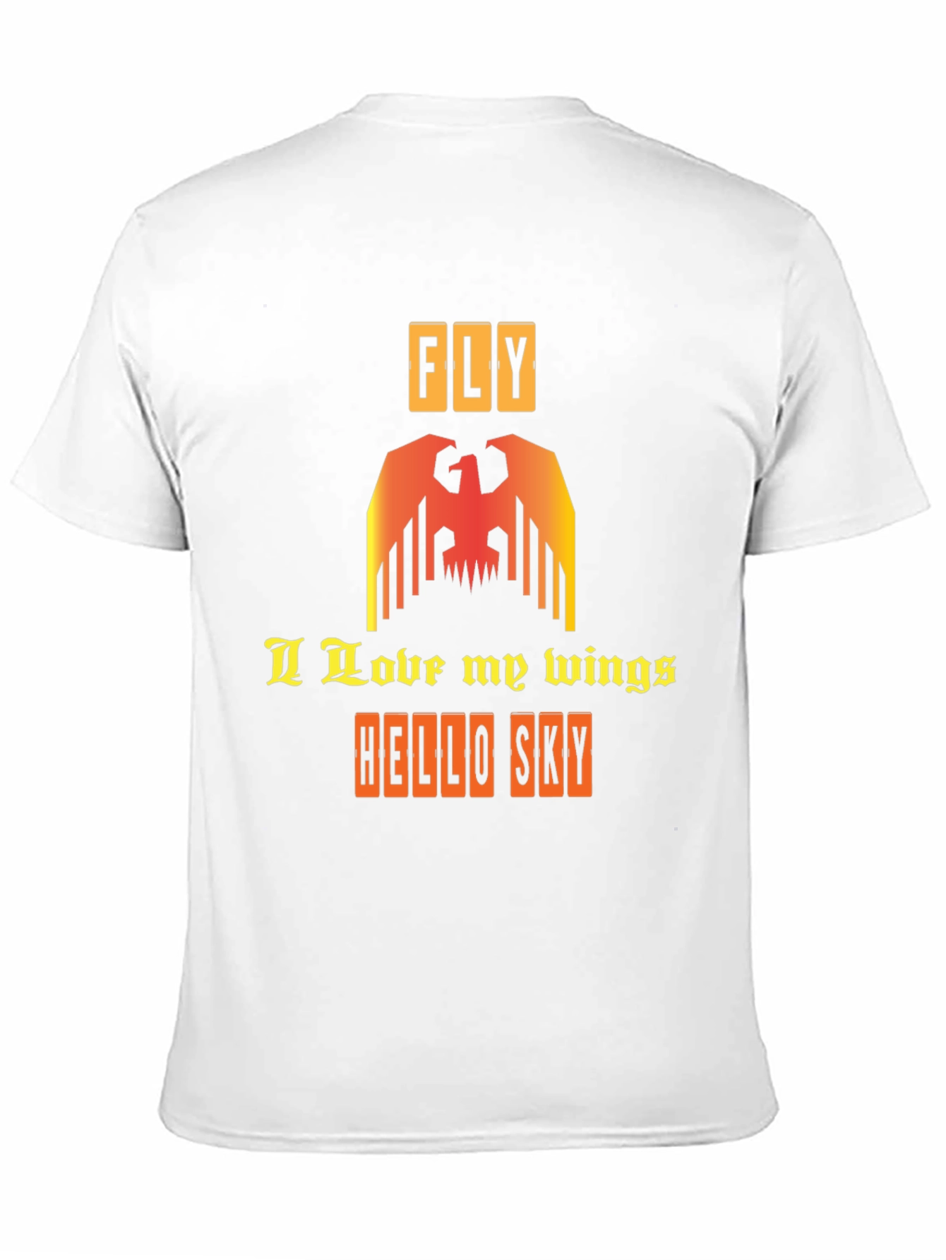 Fly with Wings Graphic Tee - Stylish Black T-Shirt
