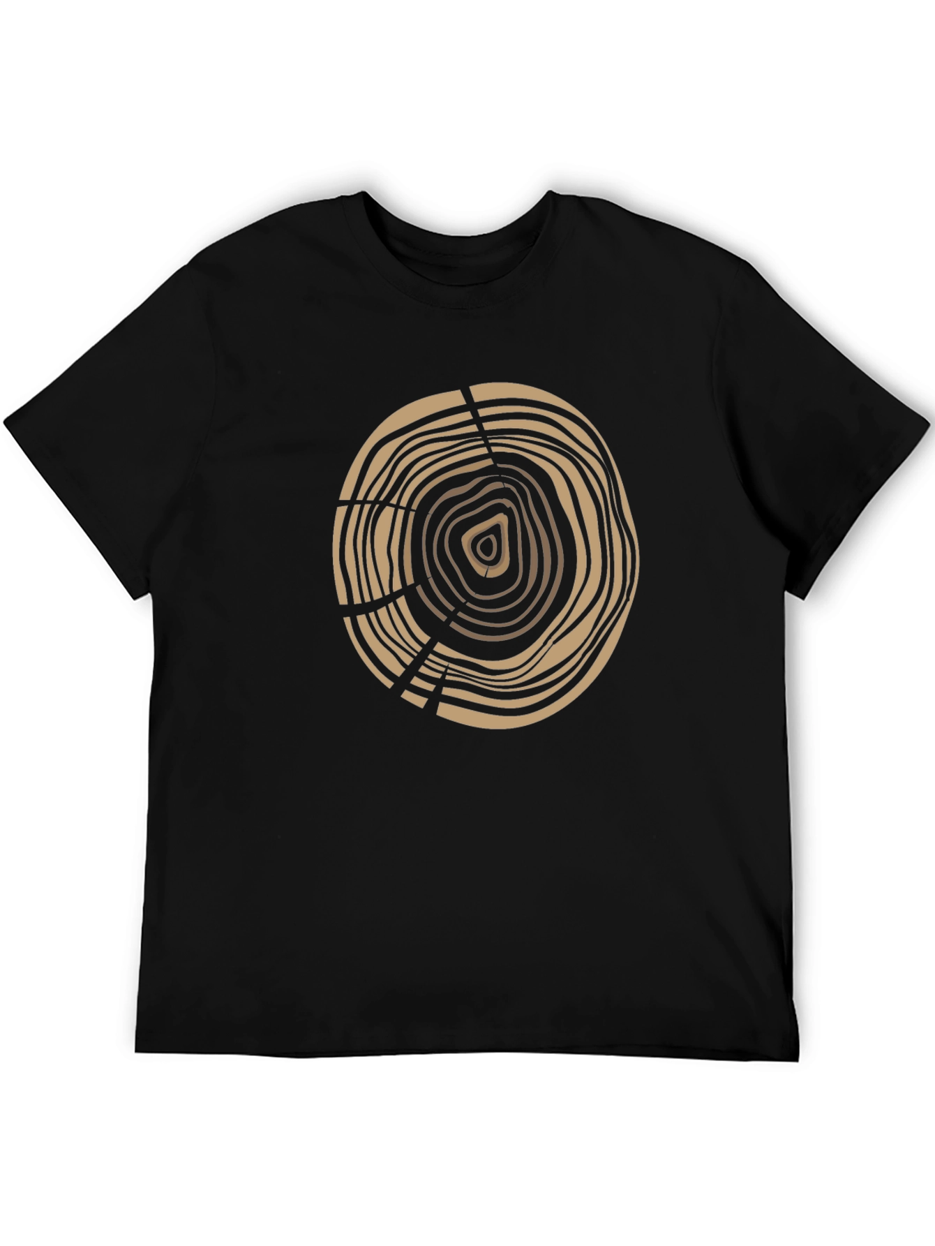 Tree Ring Graphic Tee - Earthy Design