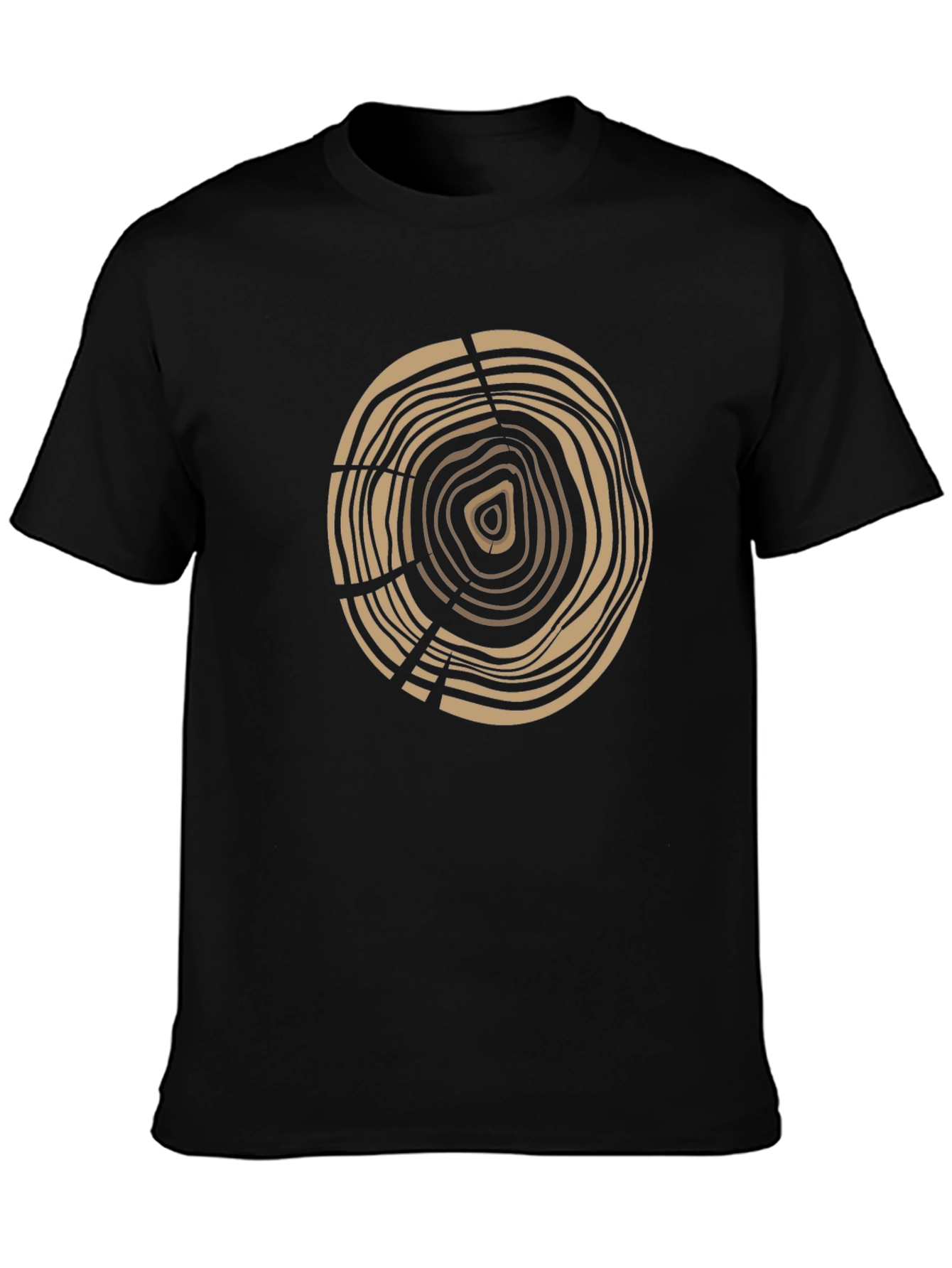 Tree Ring Graphic Tee - Earthy Design