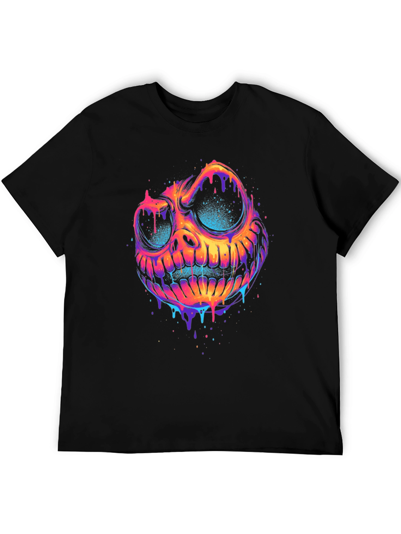 Psychedelic Skull Graphic Tee - Bold & Unique