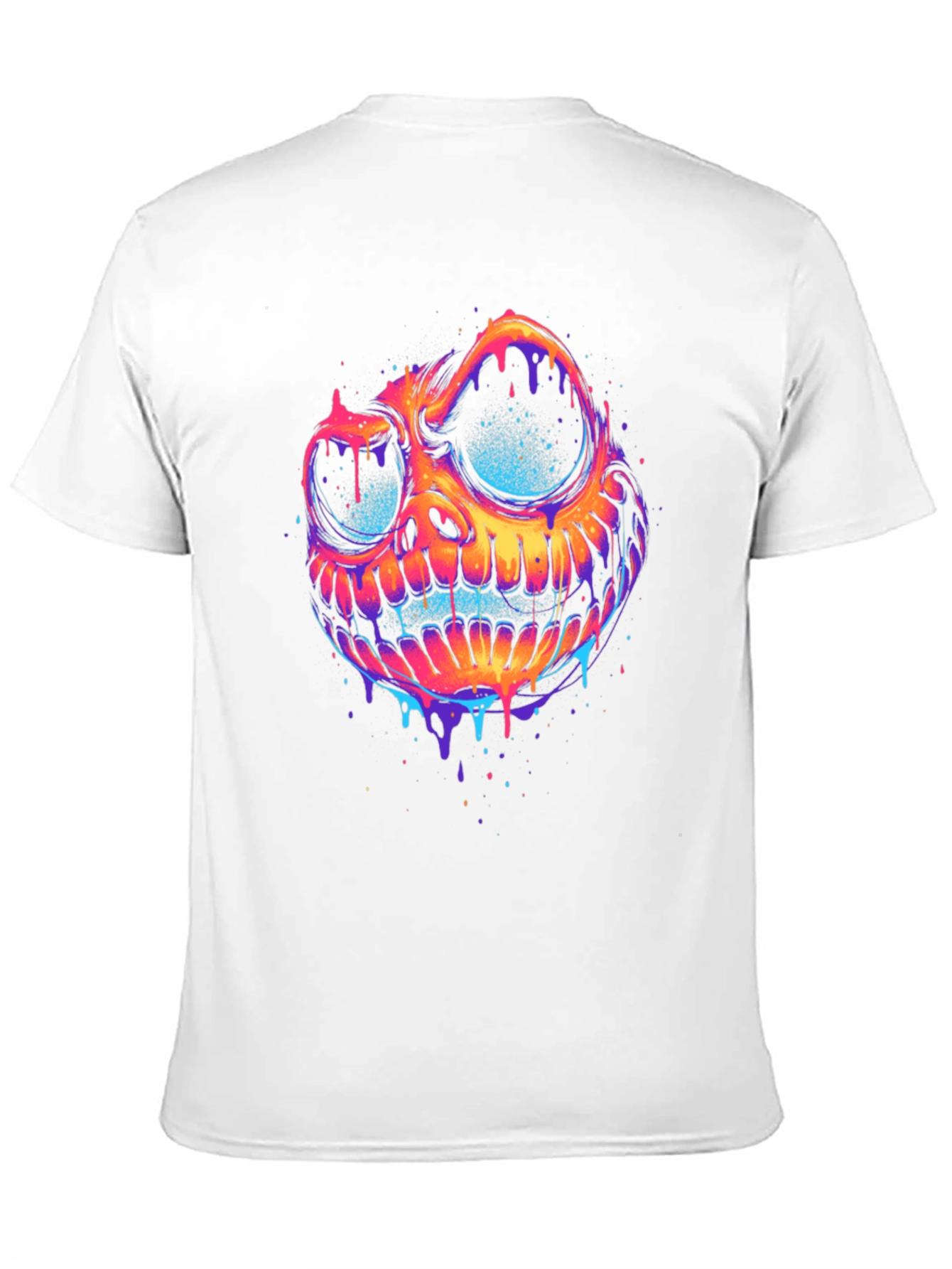 Psychedelic Skull Graphic Tee - Bold & Unique