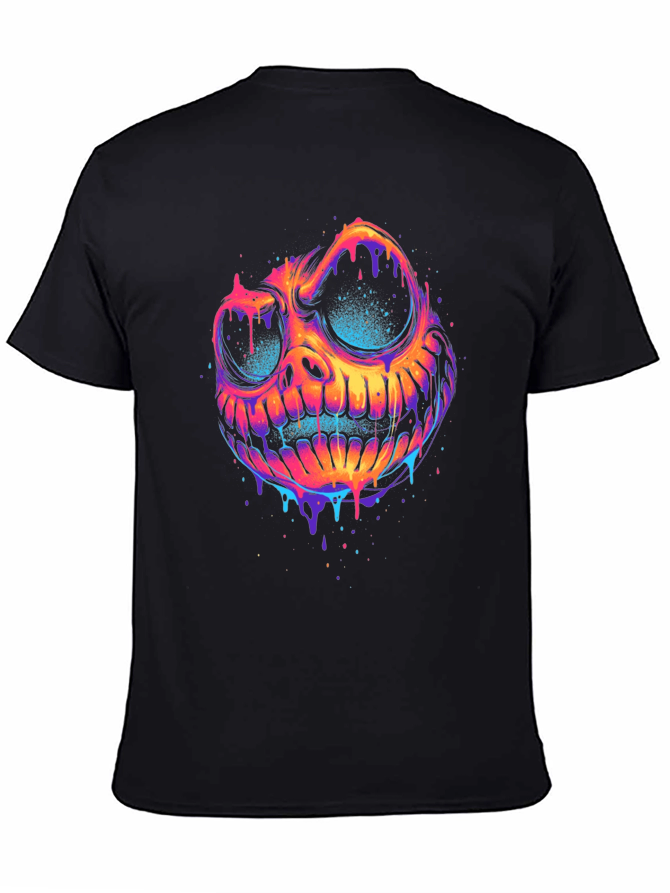 Psychedelic Skull Graphic Tee - Bold & Unique