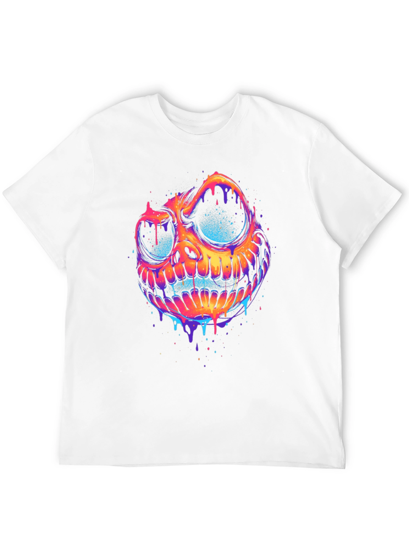 Psychedelic Skull Graphic Tee - Bold & Unique
