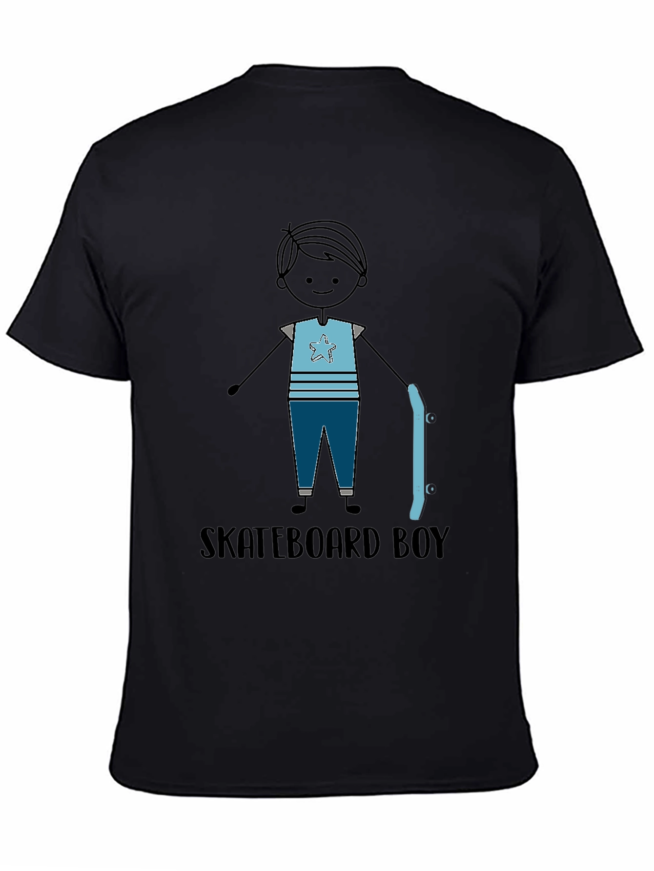 Skateboard Boy Graphic Tee - Stylish Casual T-Shirt