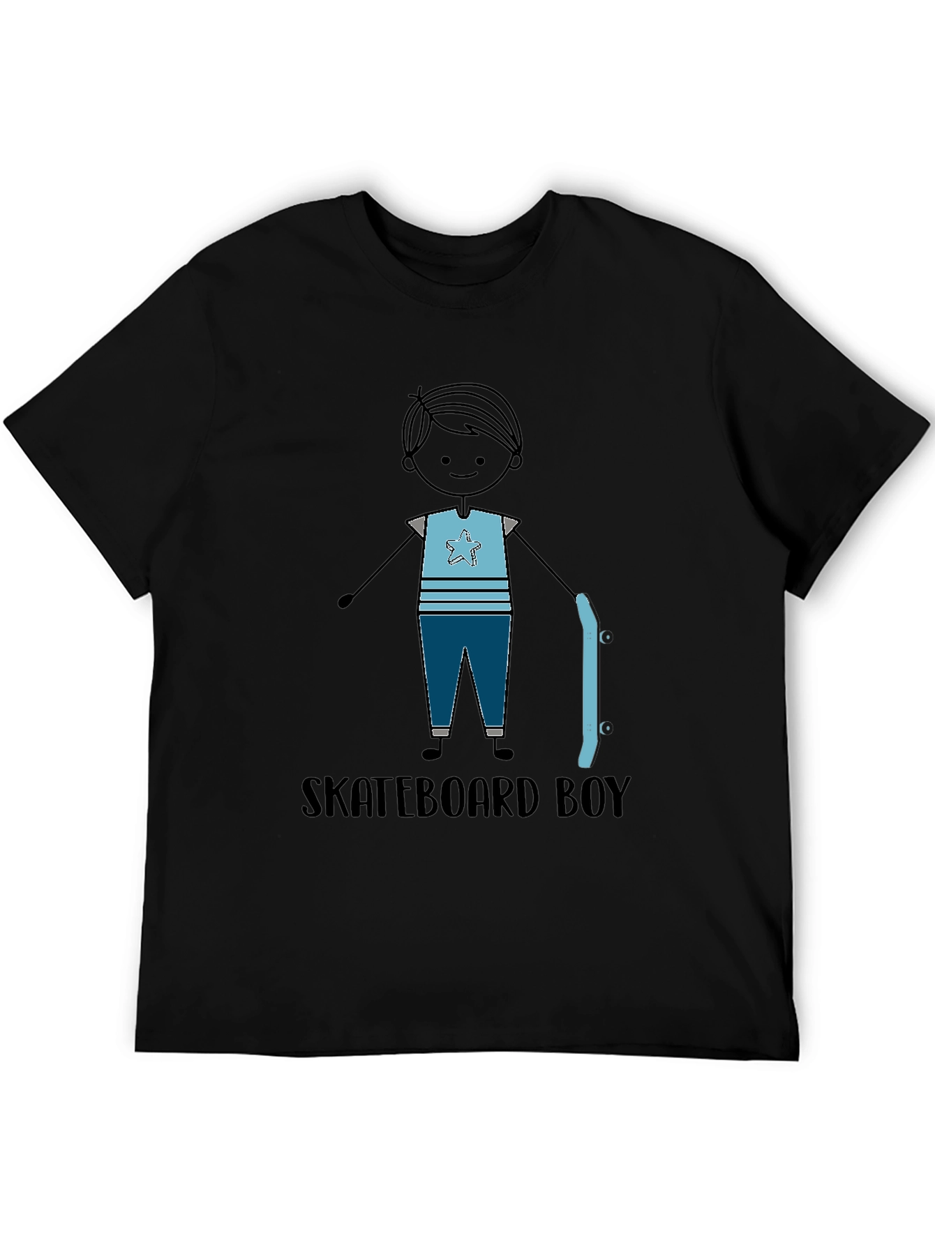 Skateboard Boy Graphic Tee - Stylish Casual T-Shirt