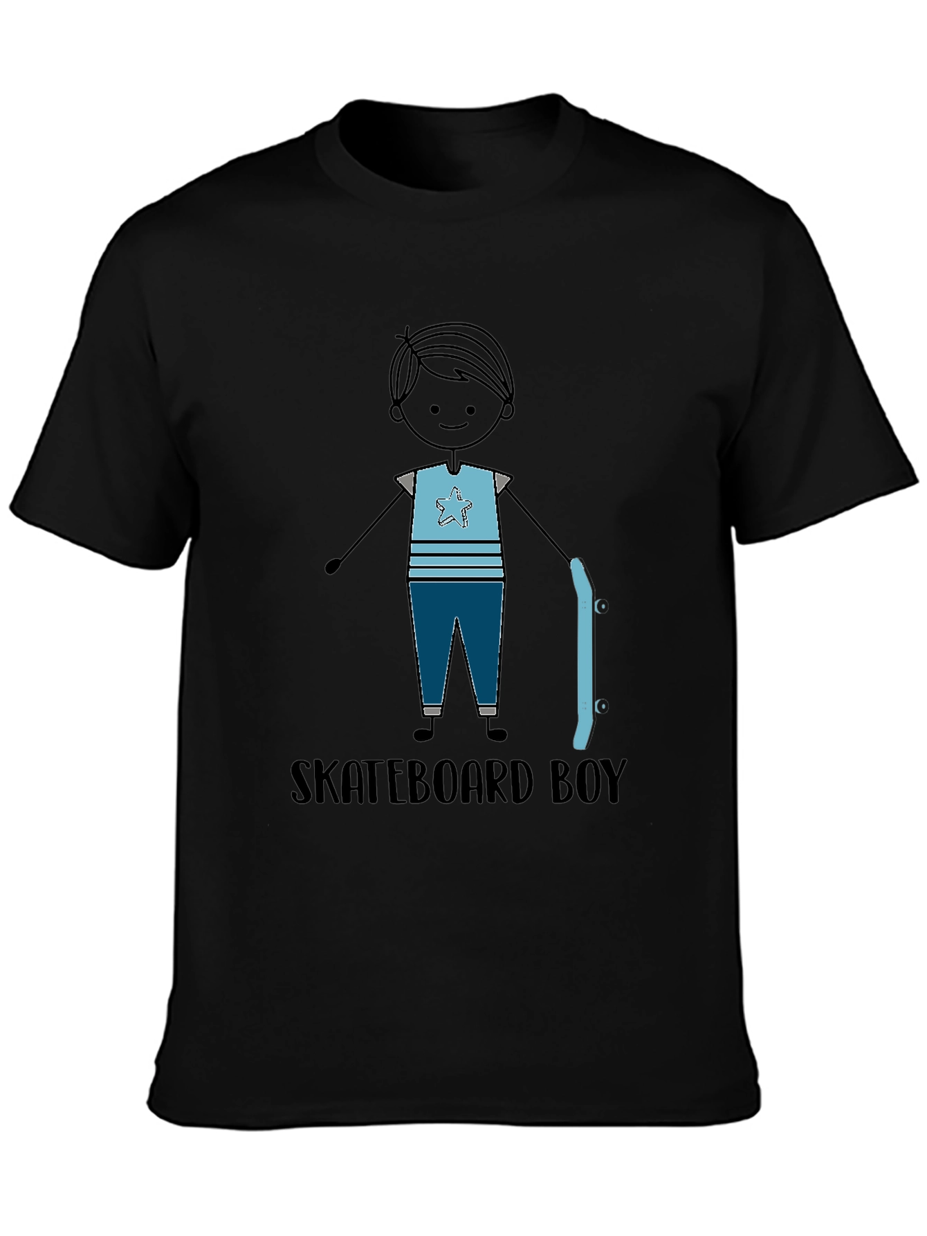 Skateboard Boy Graphic Tee - Stylish Casual T-Shirt