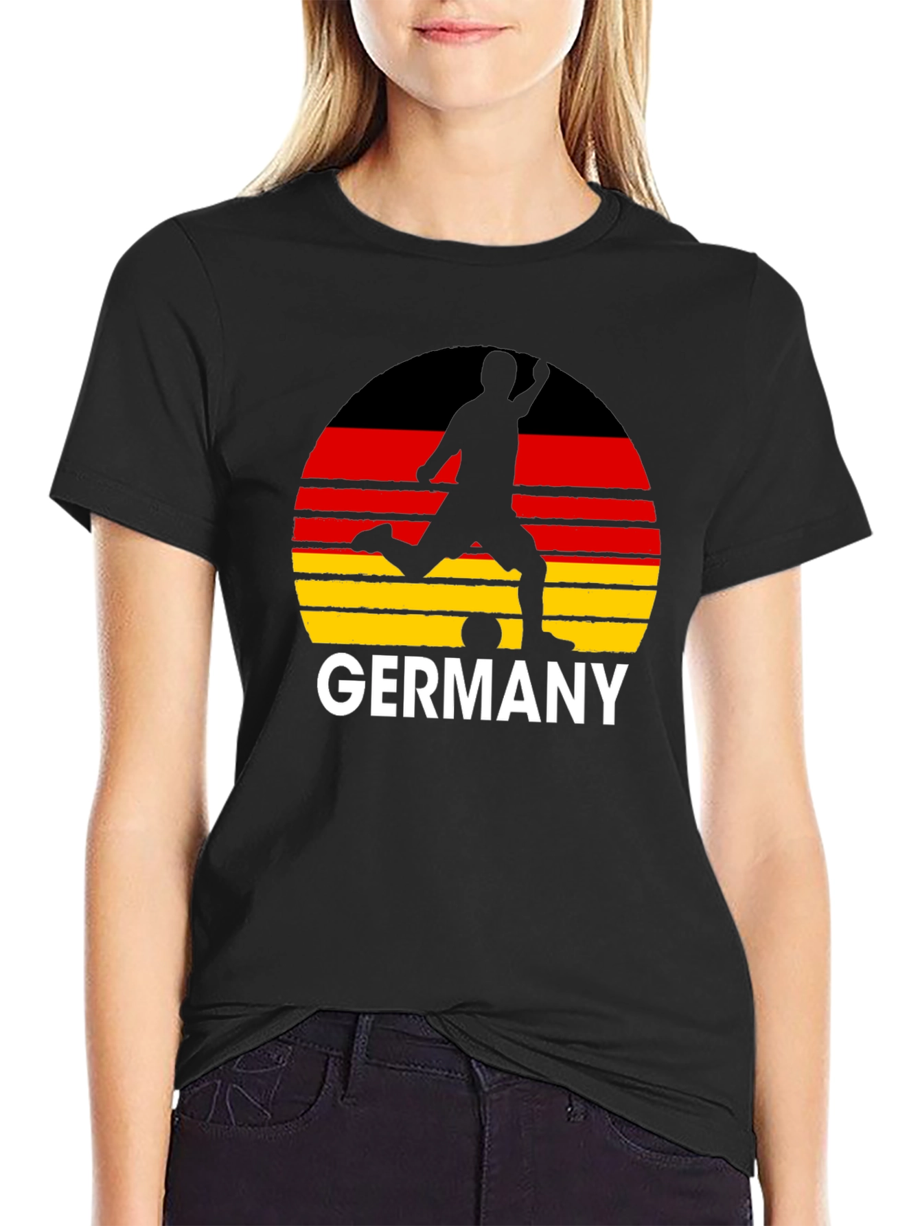 Germany Soccer T-Shirt - Black Tee