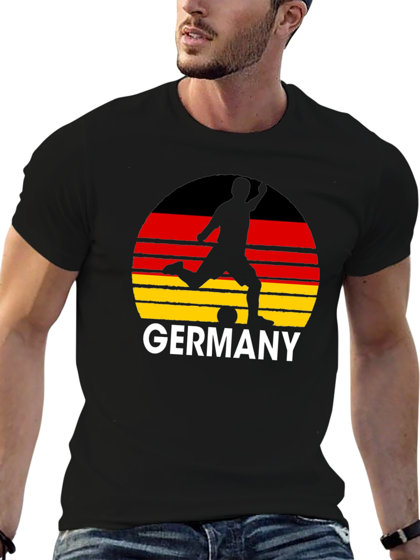 Germany Soccer T-Shirt - Black Tee