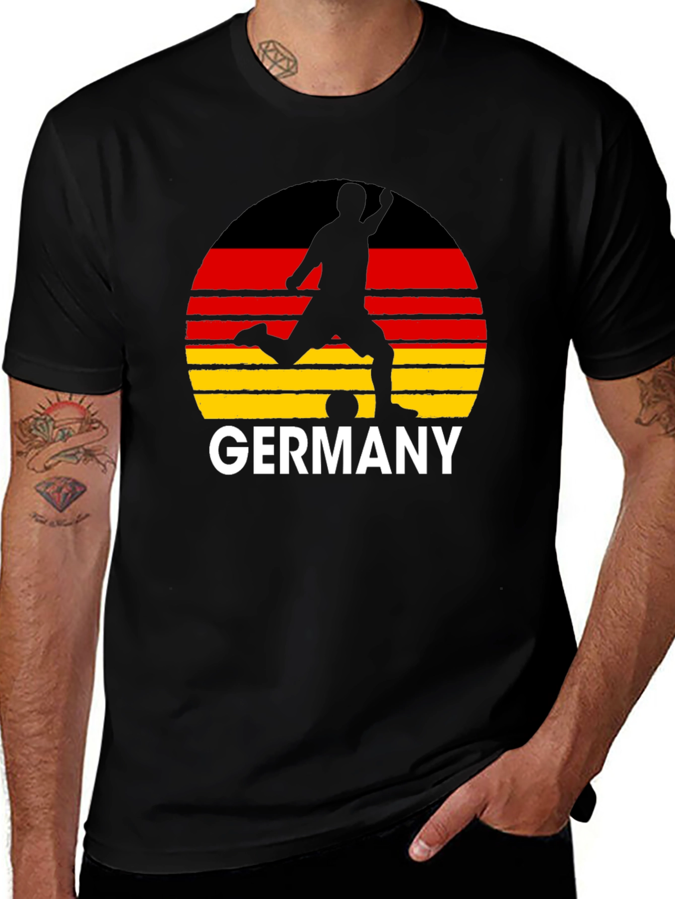 Germany Soccer T-Shirt - Black Tee