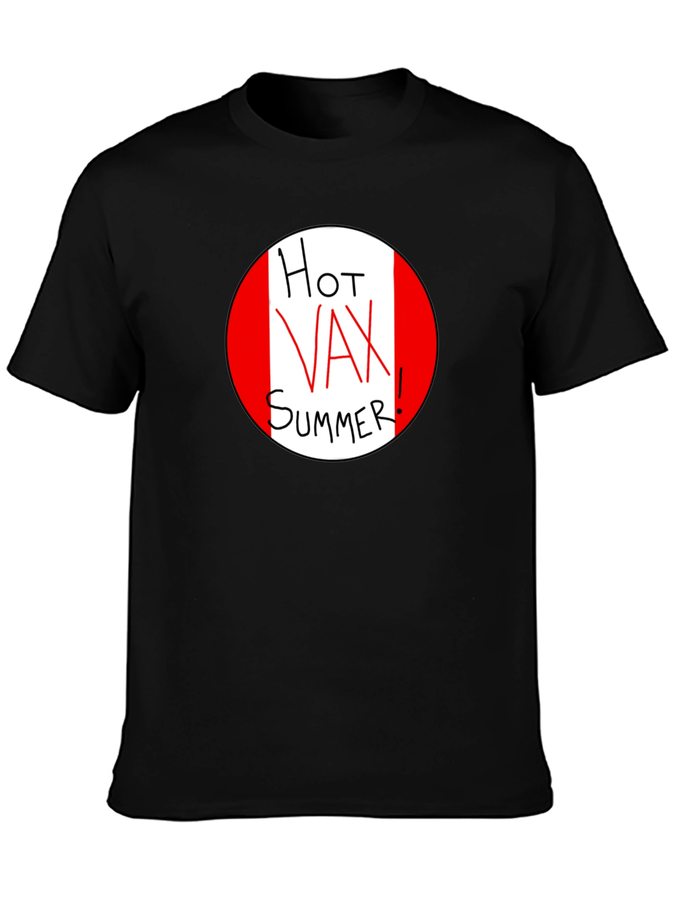 Hot Vax Summer Graphic Tee - Black Unisex T-Shirt