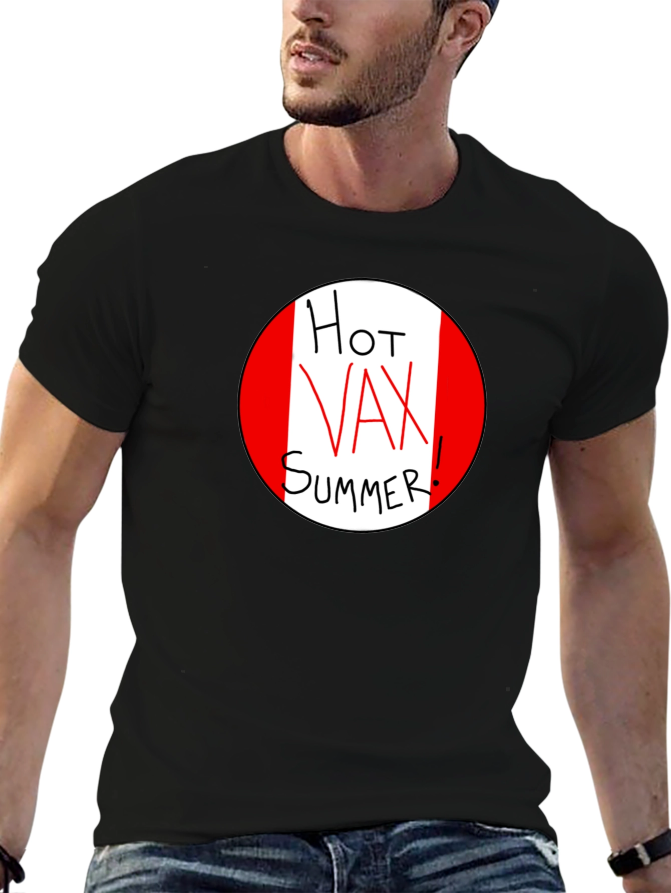 Hot Vax Summer Graphic Tee - Black Unisex T-Shirt