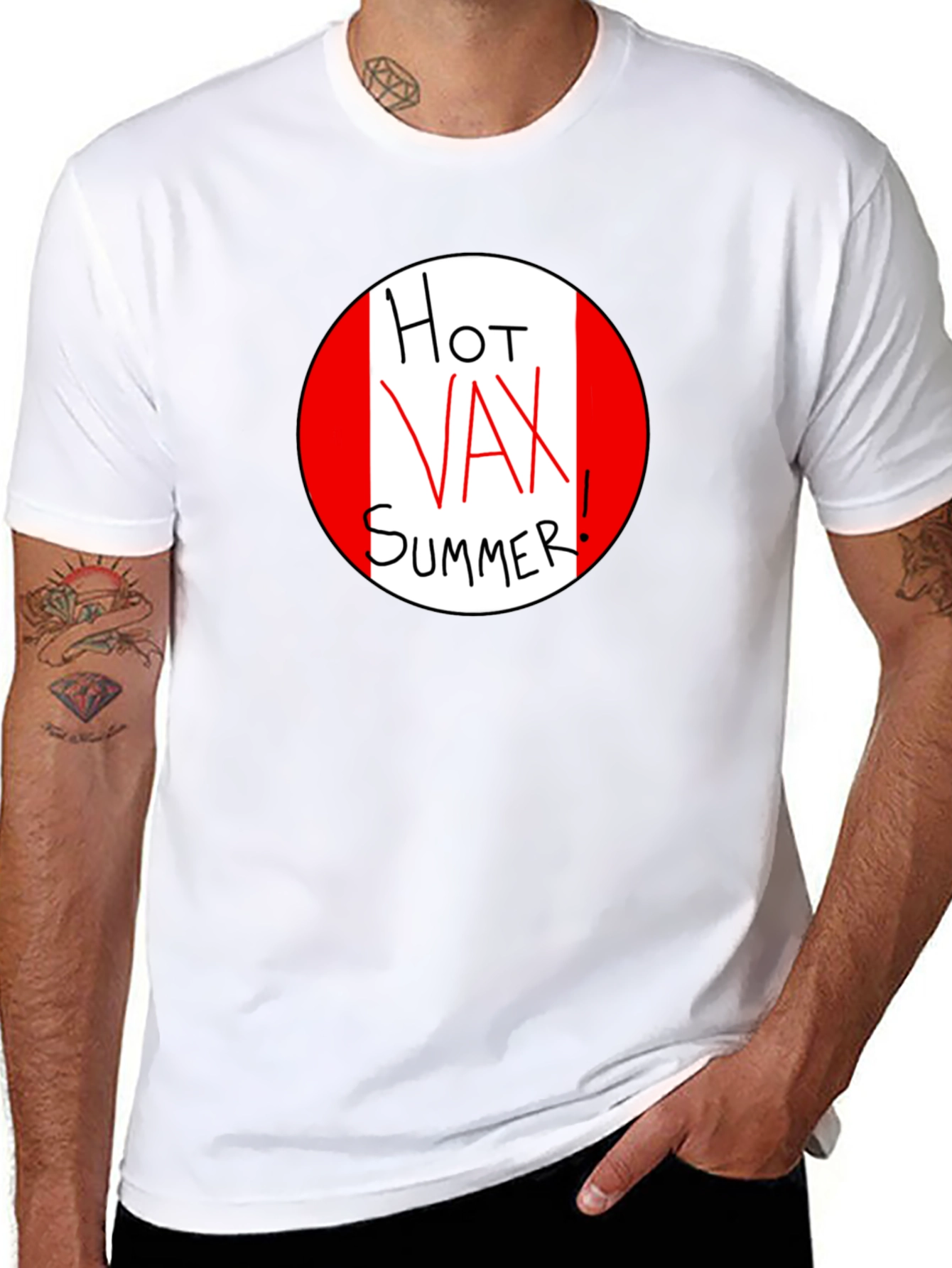Hot Vax Summer Graphic Tee - Black Unisex T-Shirt