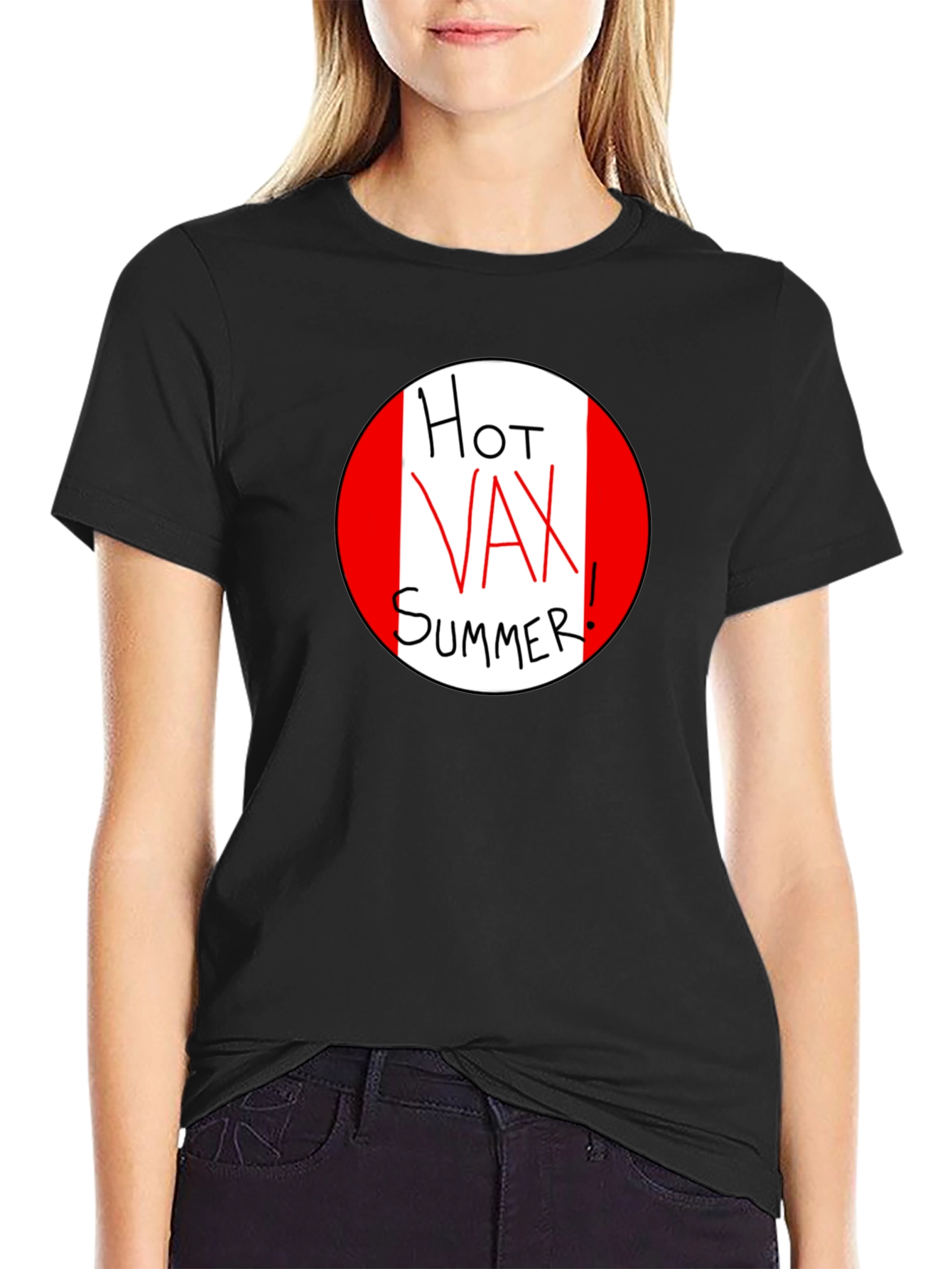 Hot Vax Summer Graphic Tee - Black Unisex T-Shirt