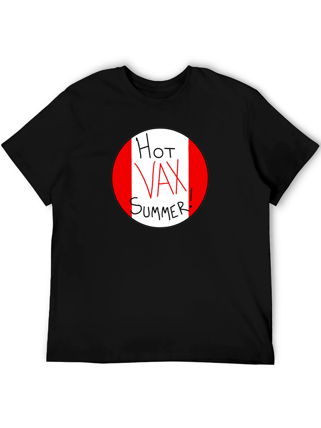 Hot Vax Summer Graphic Tee - Black Unisex T-Shirt