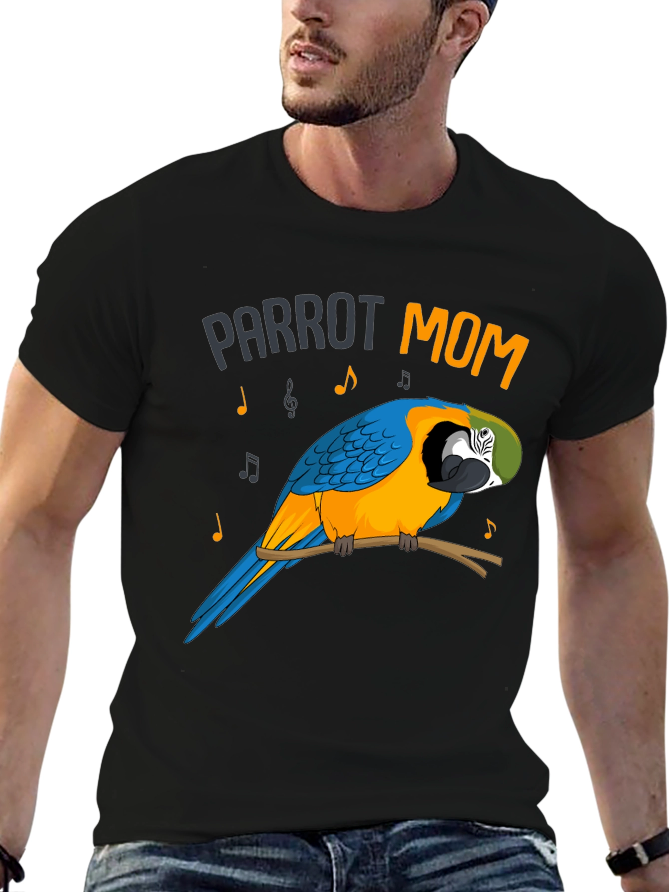 Parrot Mom Graphic T-Shirt - Bird Lover Tee
