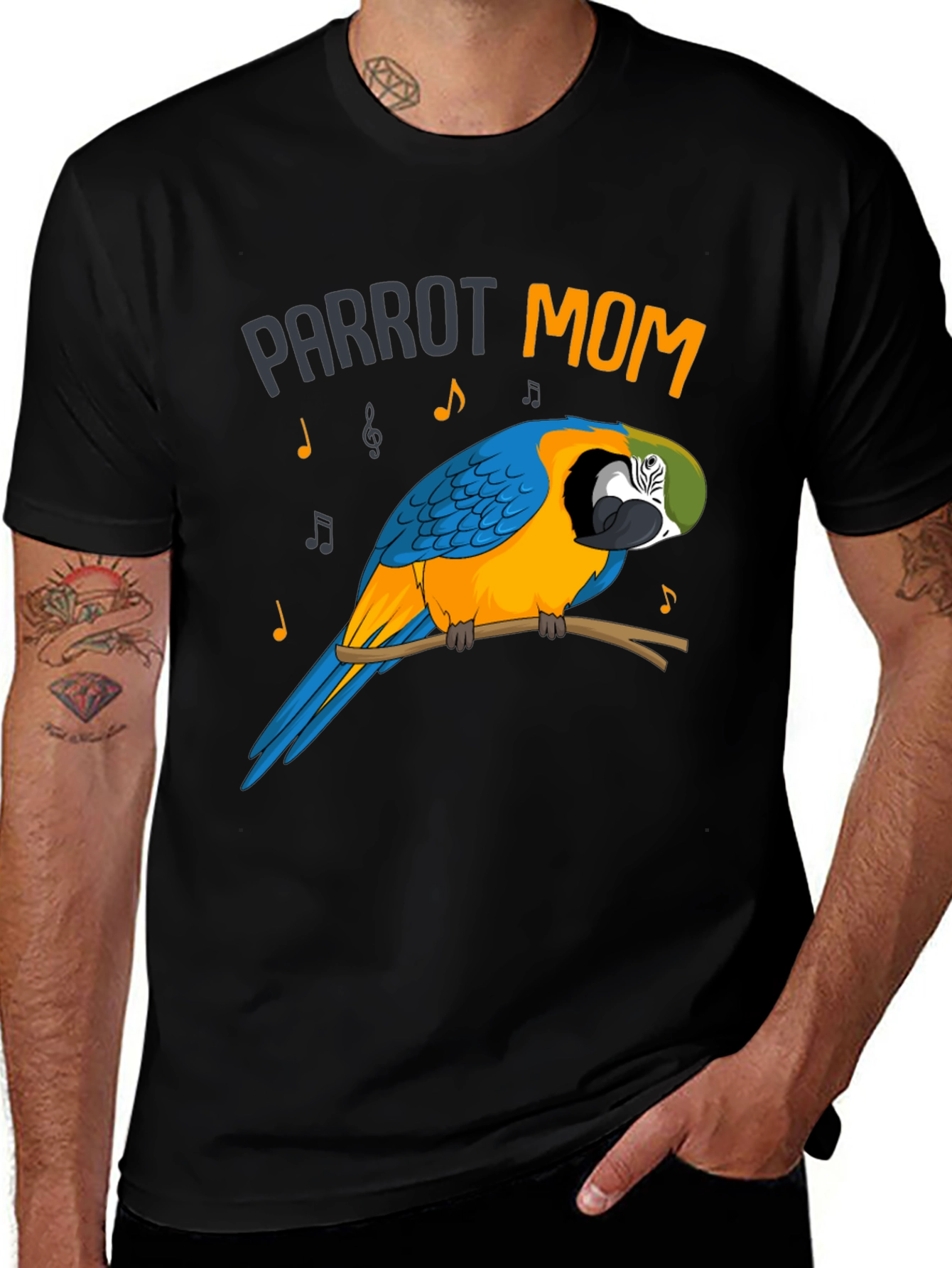 Parrot Mom Graphic T-Shirt - Bird Lover Tee
