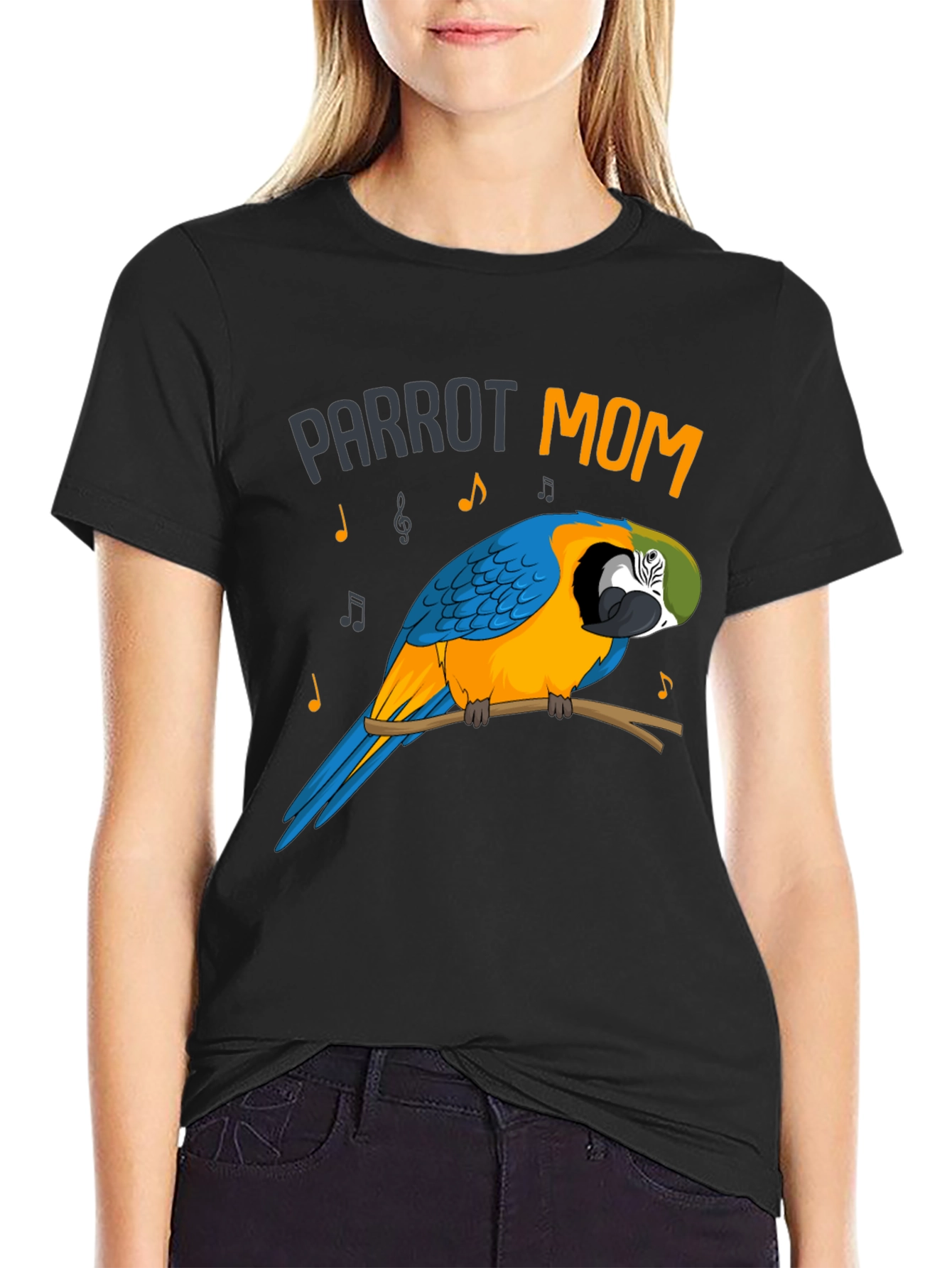 Parrot Mom Graphic T-Shirt - Bird Lover Tee