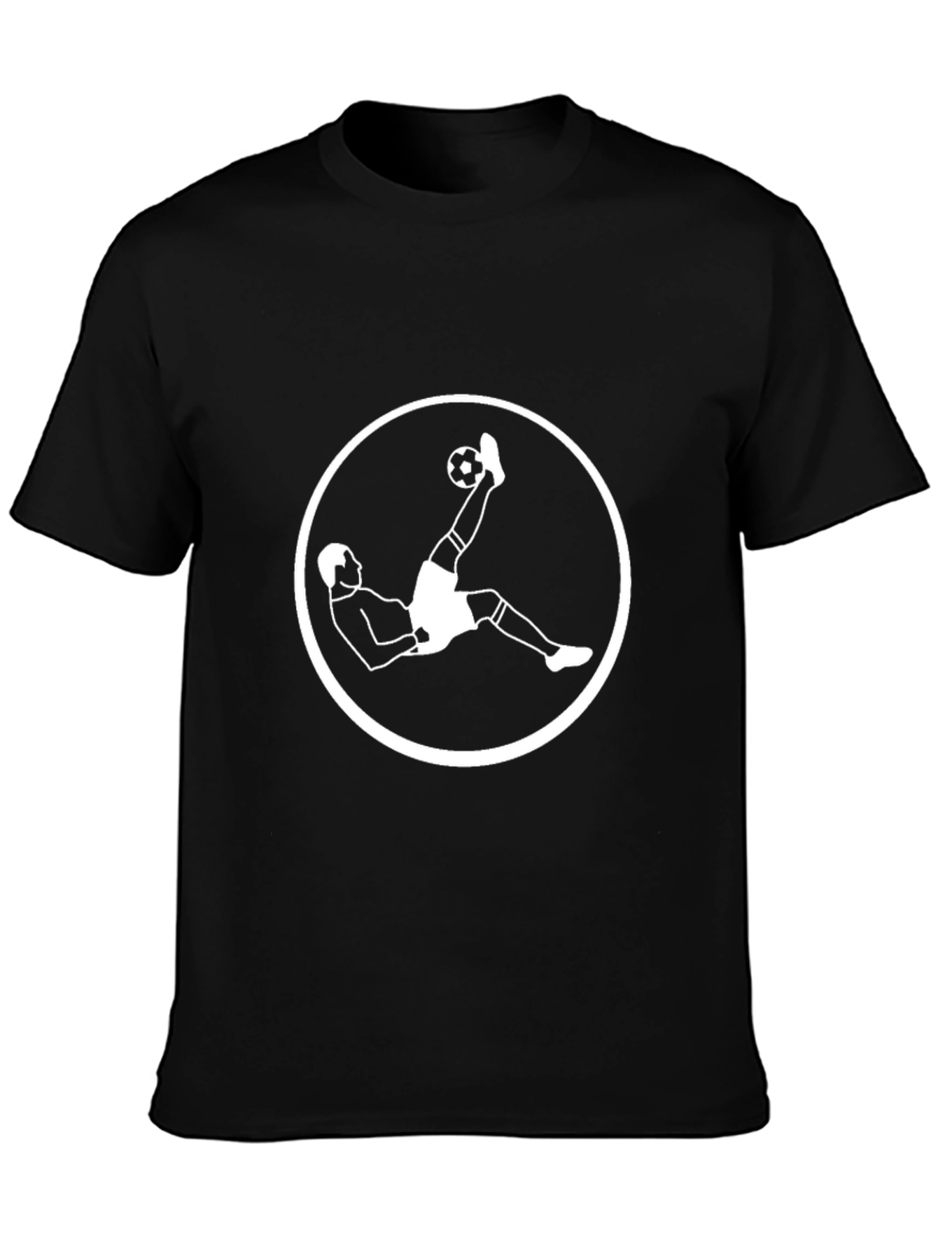 Soccer Bicycle Kick Black T-Shirt