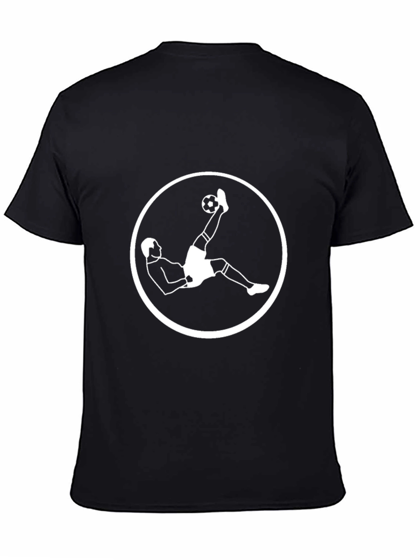 Soccer Bicycle Kick Black T-Shirt