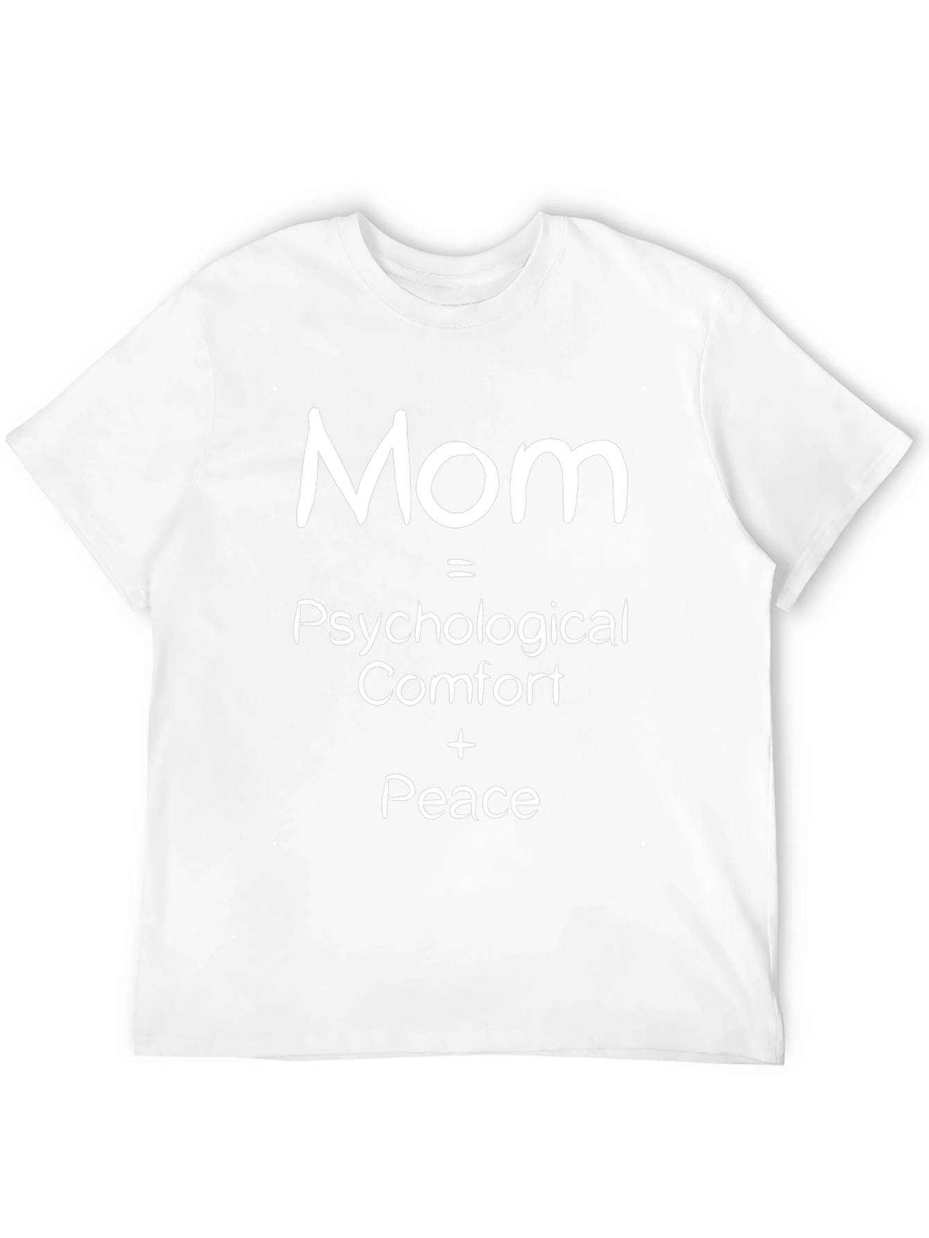 Mom Psychological Comfort Peace Black Graphic T-Shirt