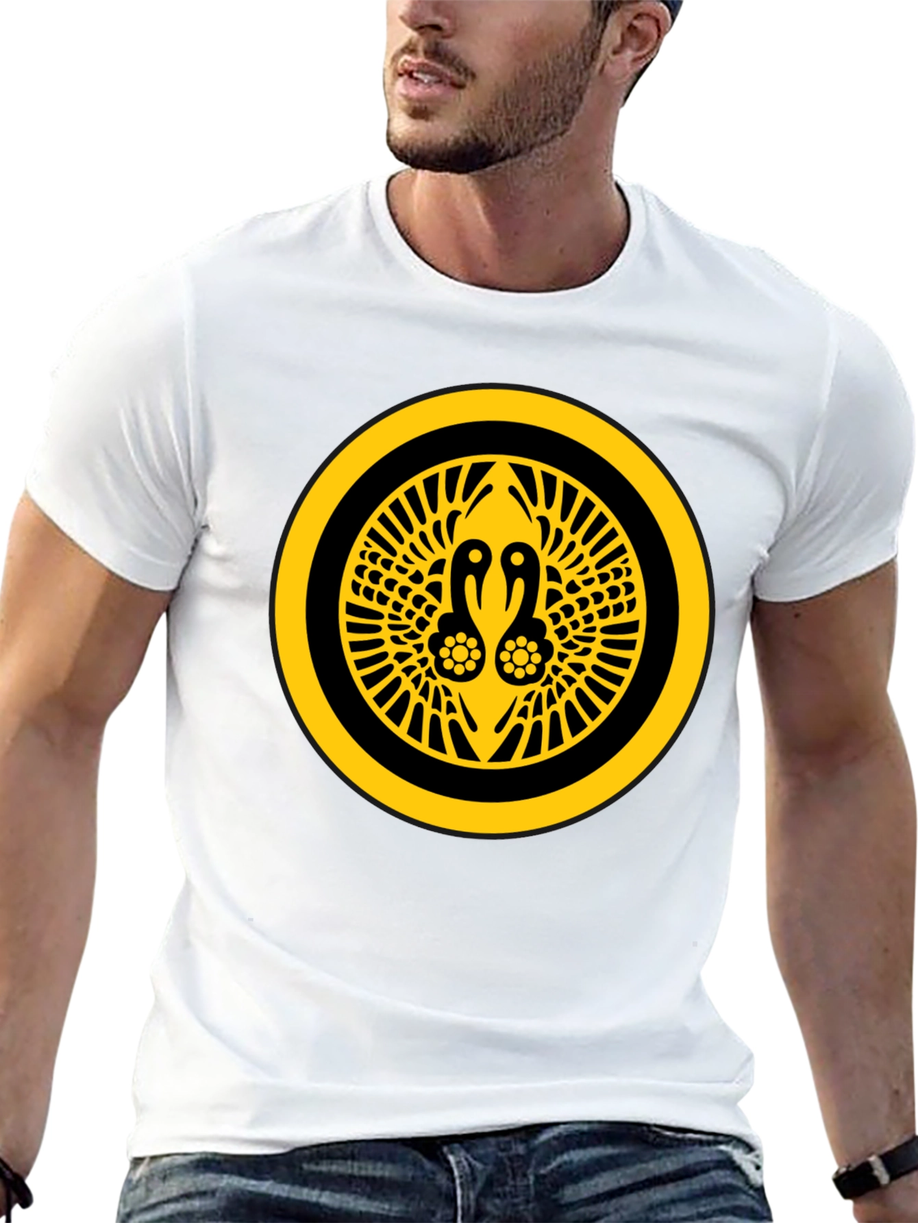 Crane Crest Graphic Tee - Black