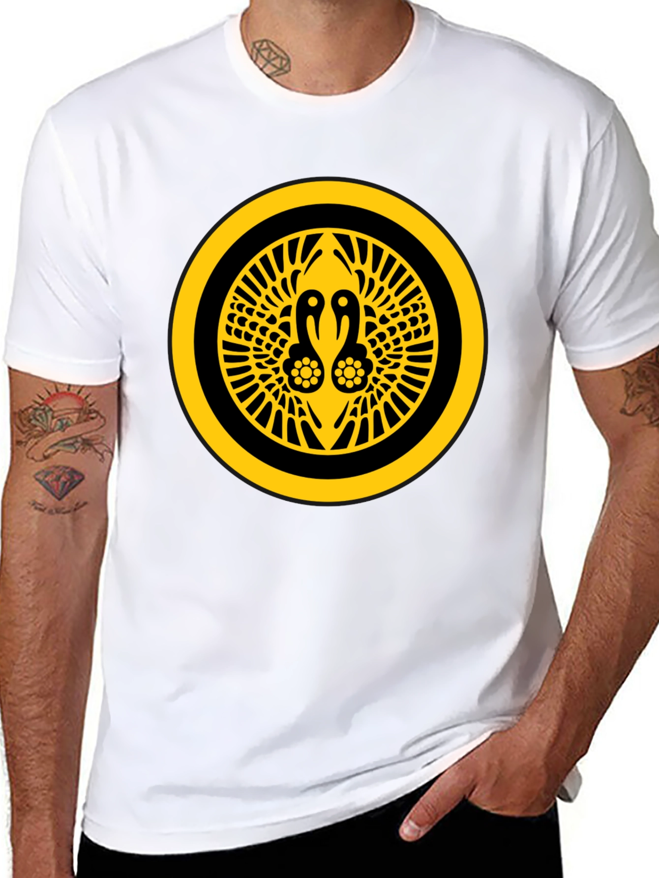 Crane Crest Graphic Tee - Black