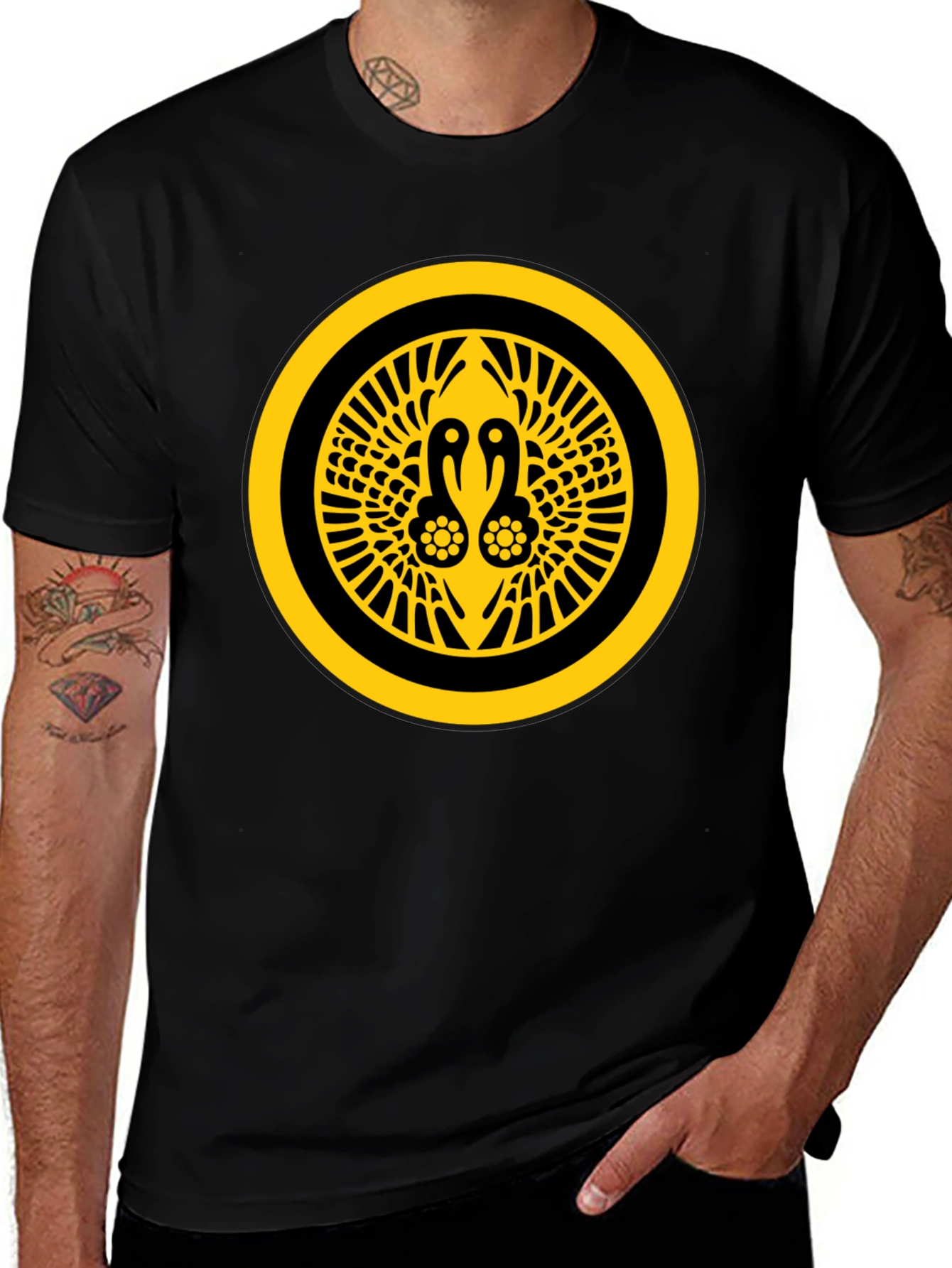 Crane Crest Graphic Tee - Black
