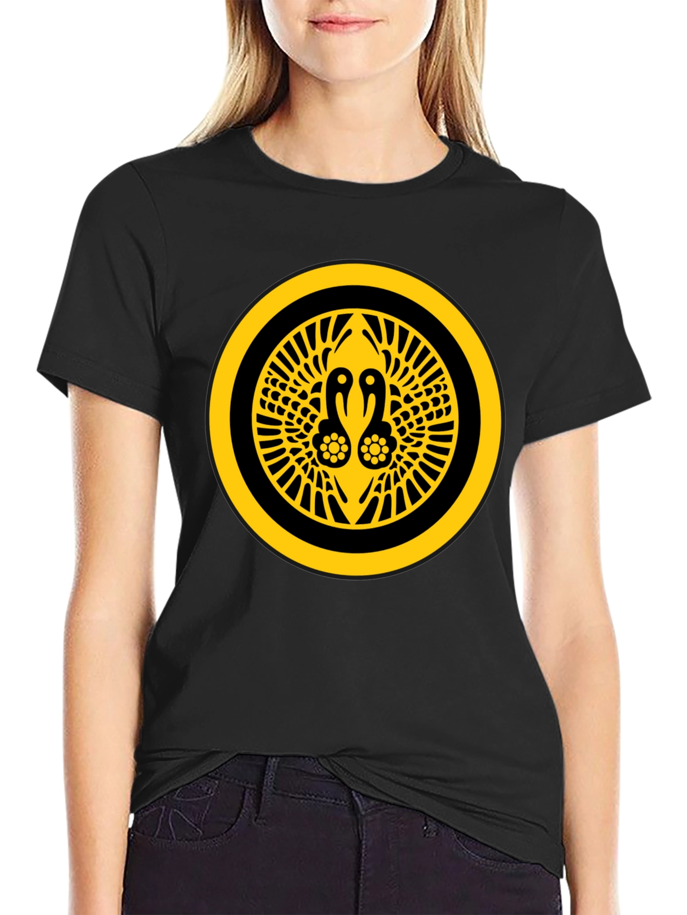 Crane Crest Graphic Tee - Black