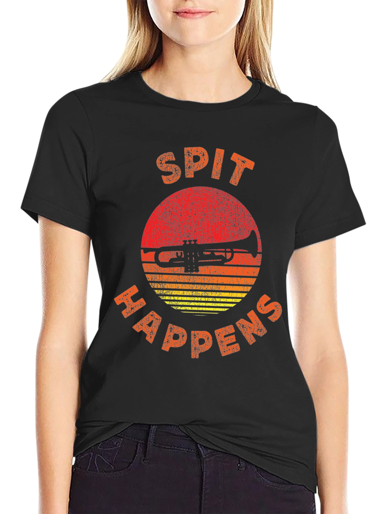 Spit Happens Trumpet T-Shirt - Music Lover Tee