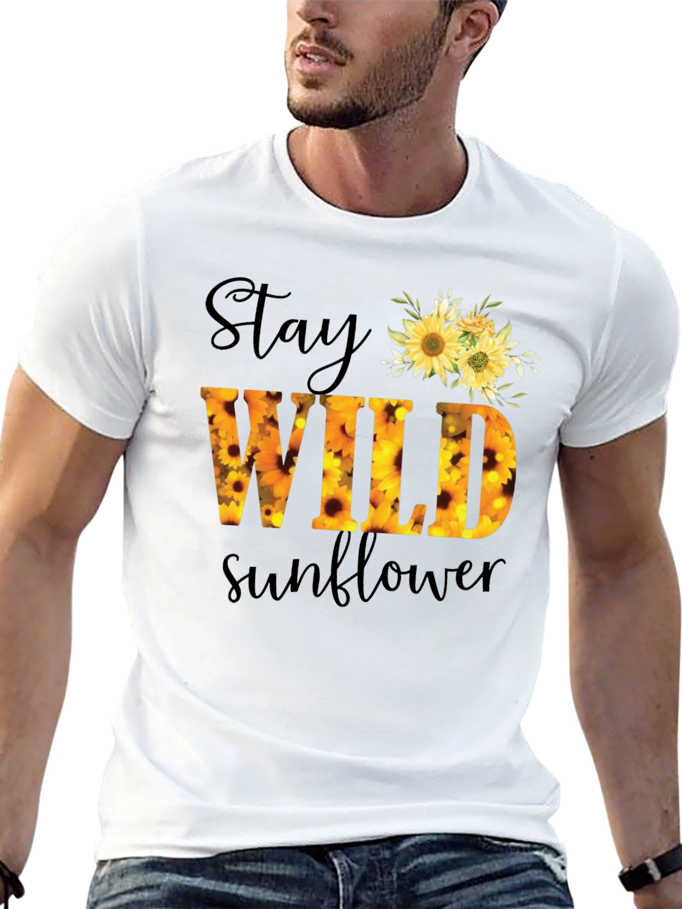 Stay Wild Sunflower Graphic Tee