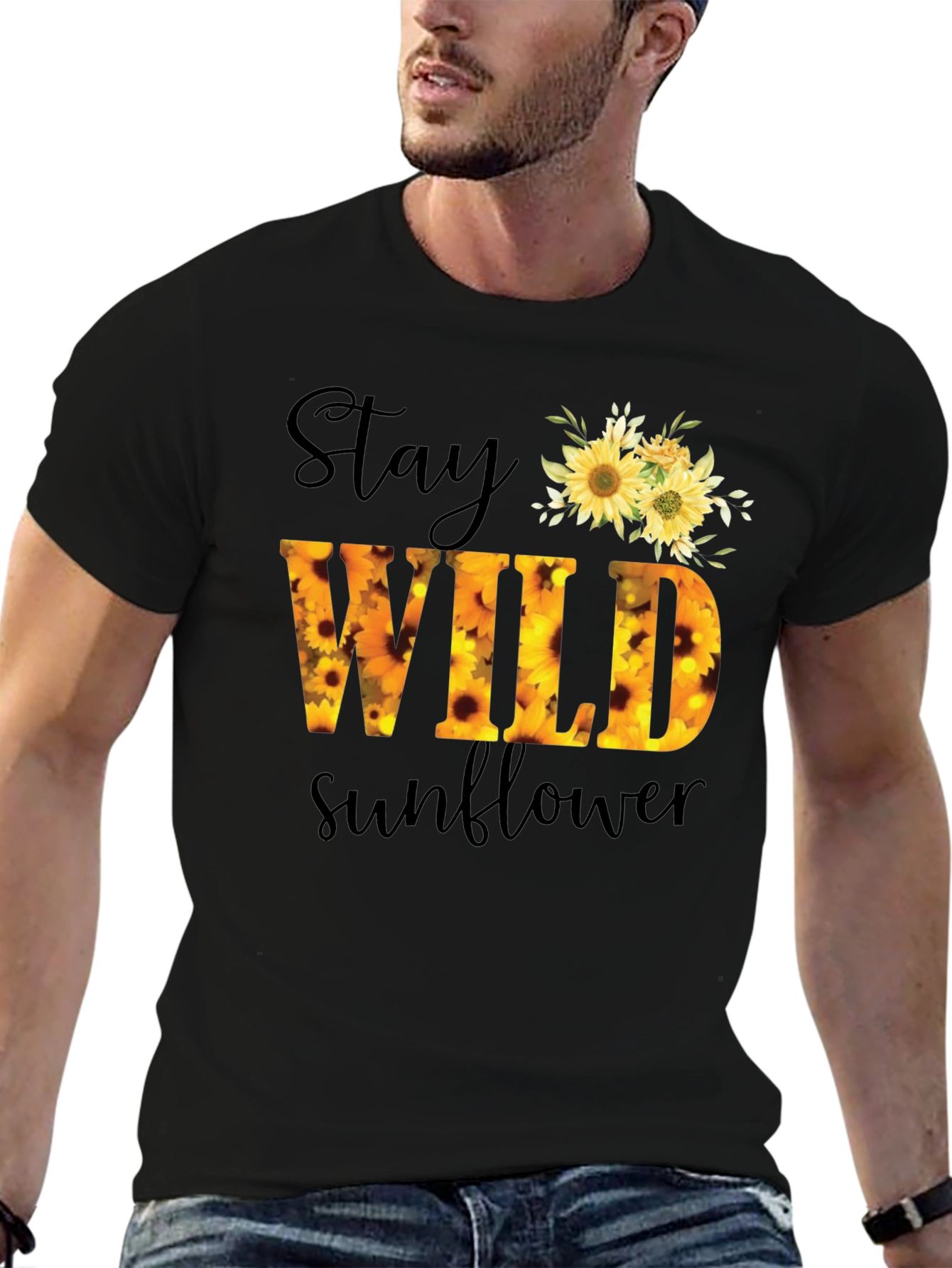 Stay Wild Sunflower Graphic Tee