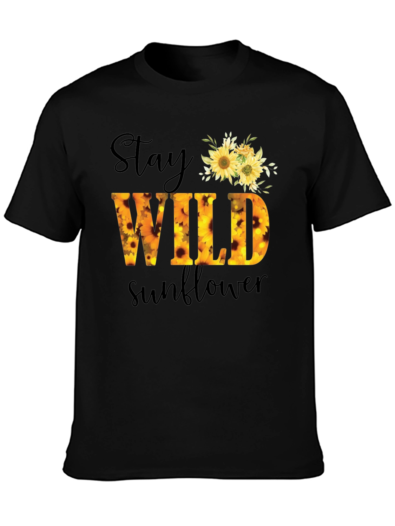Stay Wild Sunflower Graphic Tee