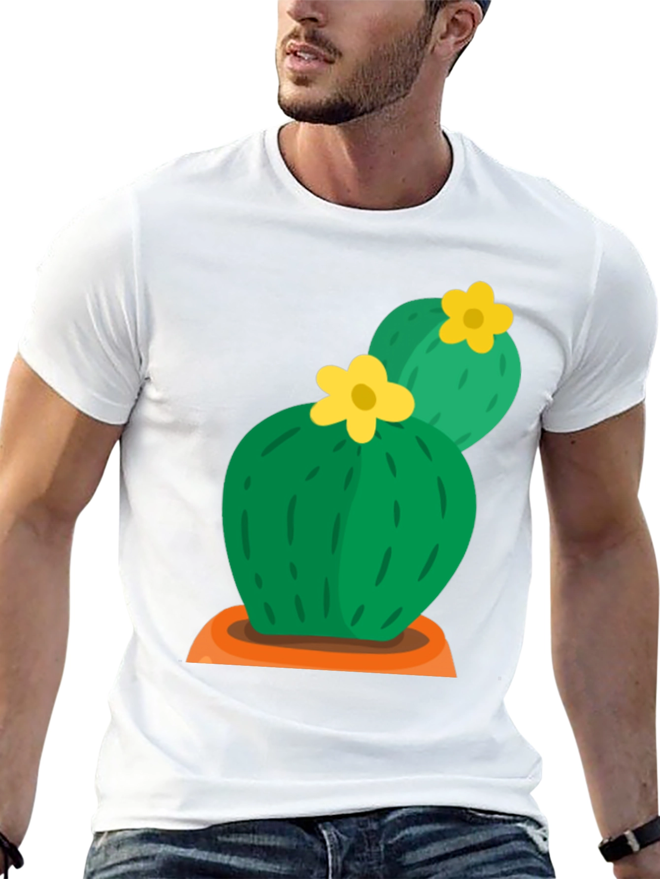 Cactus Flower Graphic Tee - Desert Style